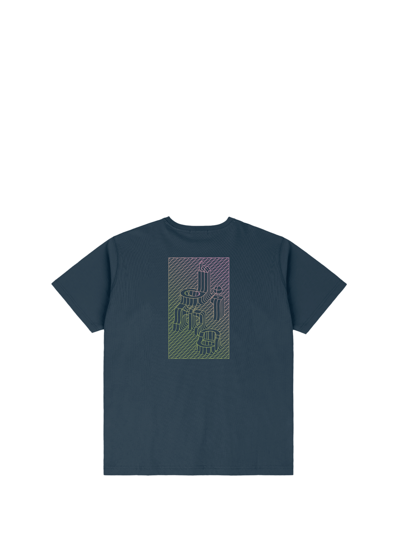 Straight-fit cotton T-shirt DIME Blue