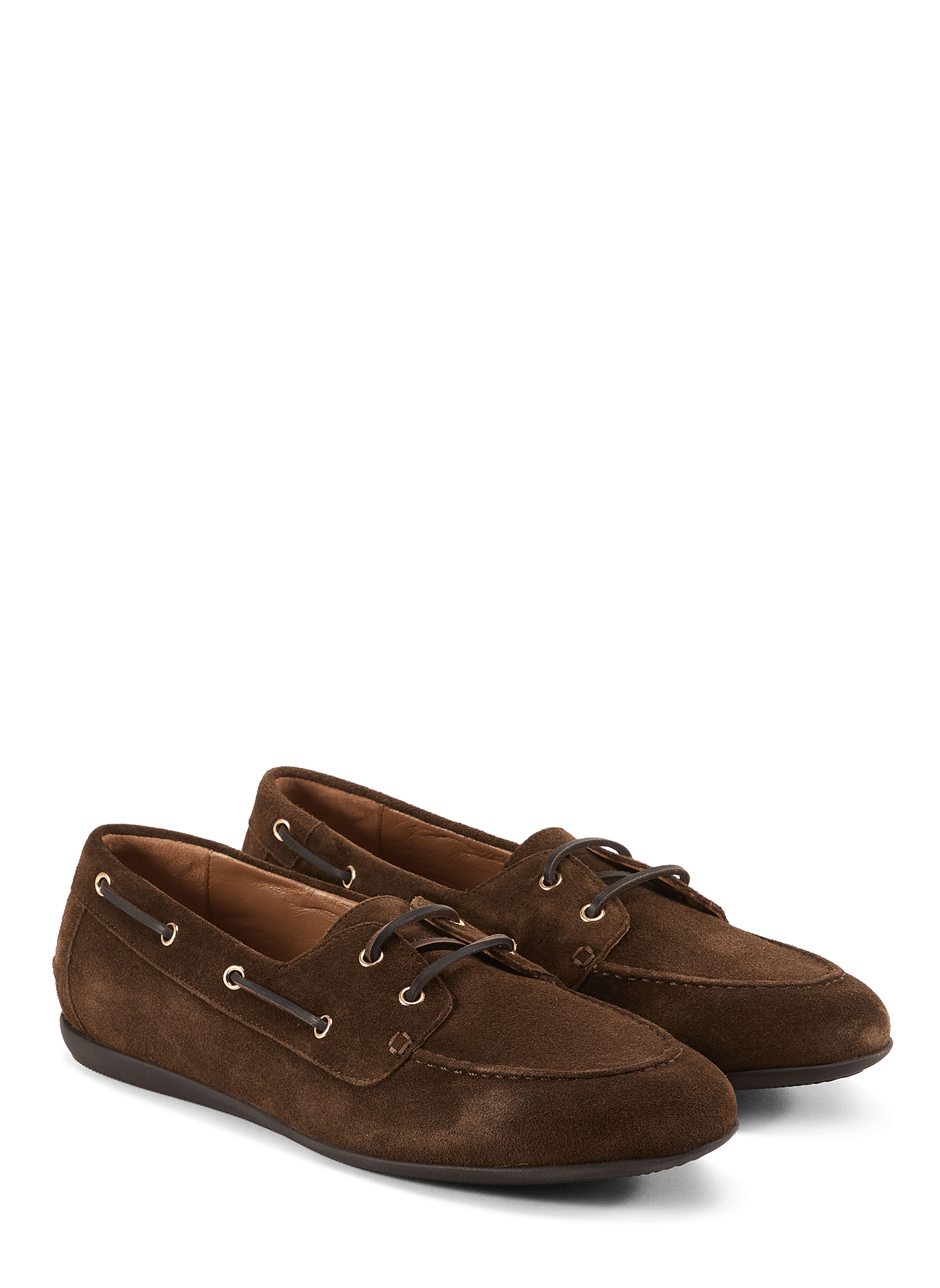 Bootsschuhe aus Veloursleder von Betsy BOBBIES Braun