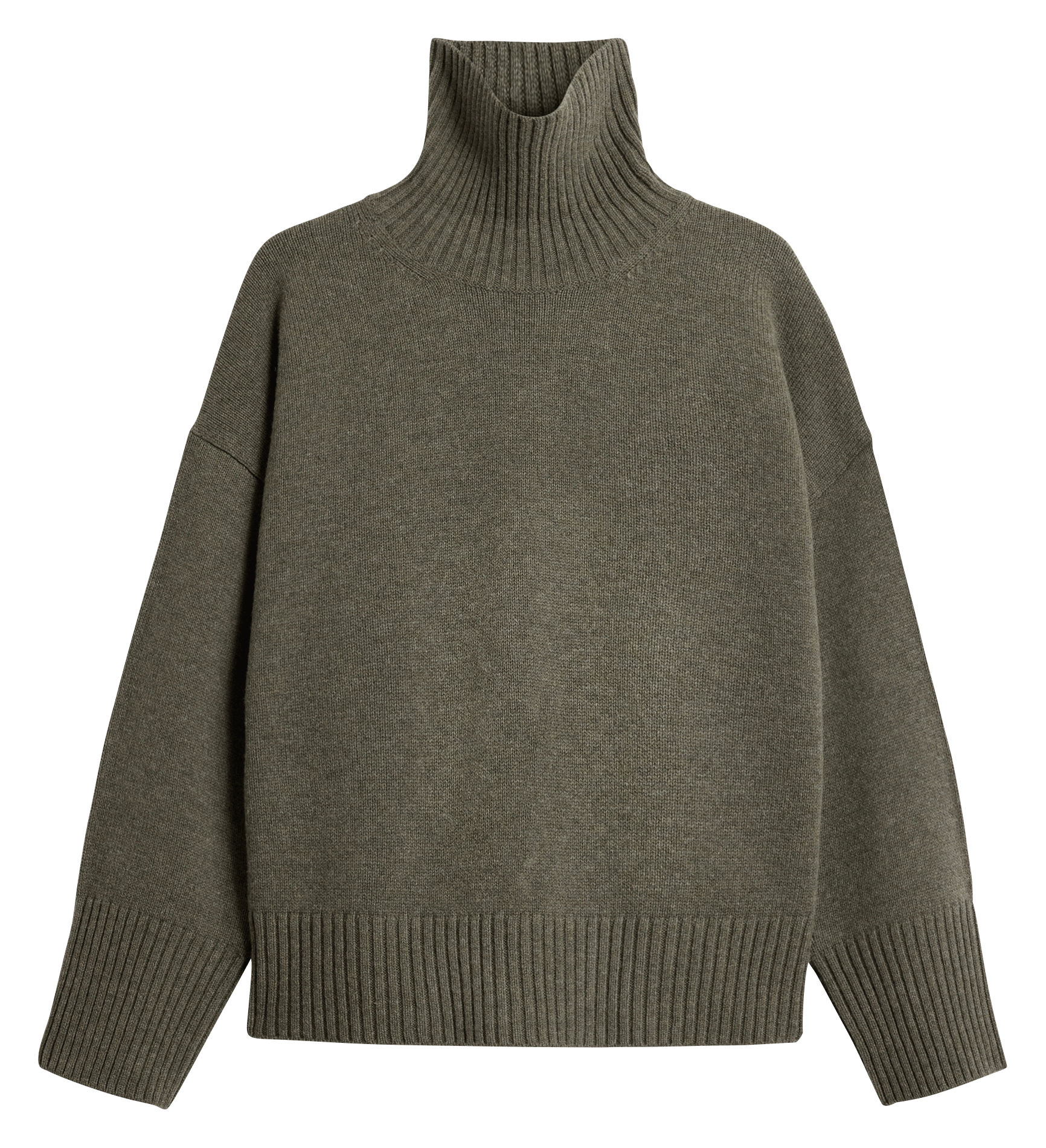 Pull col roulé oversize en laine william SOEUR Gris