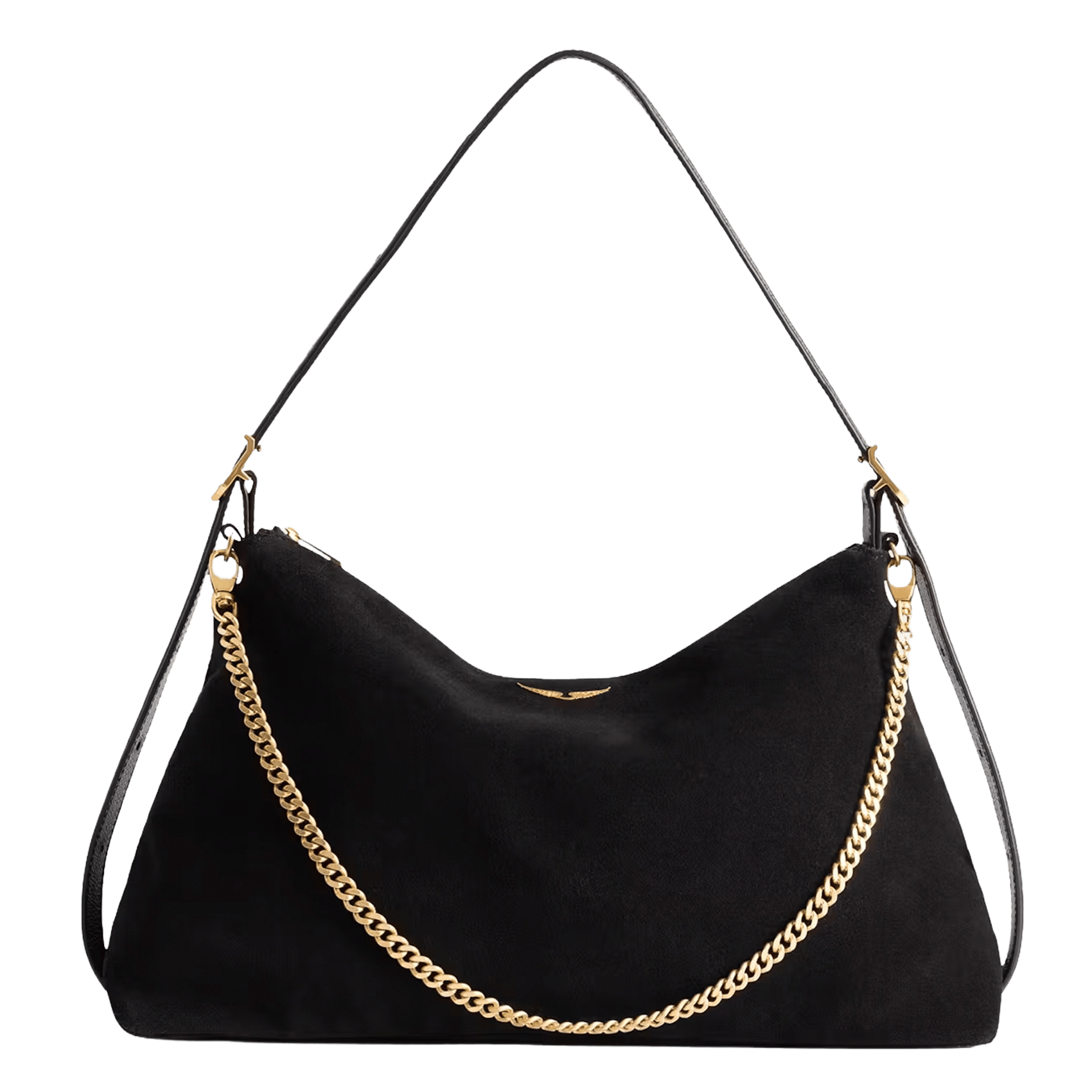 Leren handtas Jim ZADIG&VOLTAIRE Zwart