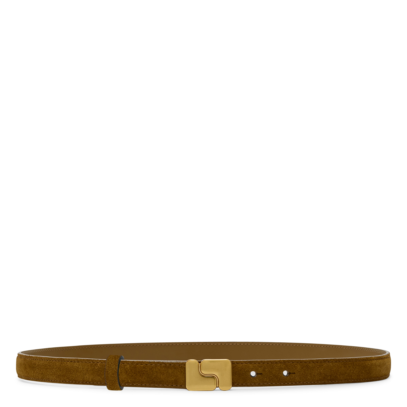 Ceinture en cuir ninon mini SOEUR Marron