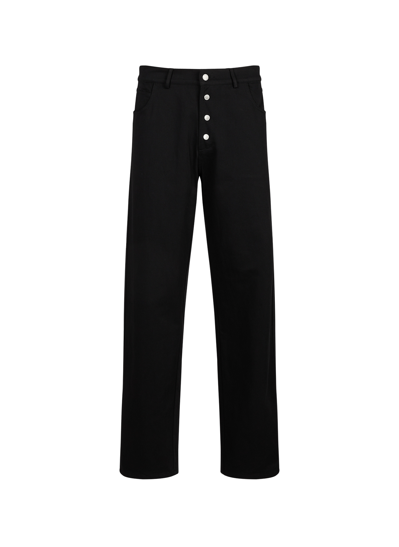 Wide-leg trousers with button fastening CARRER Black