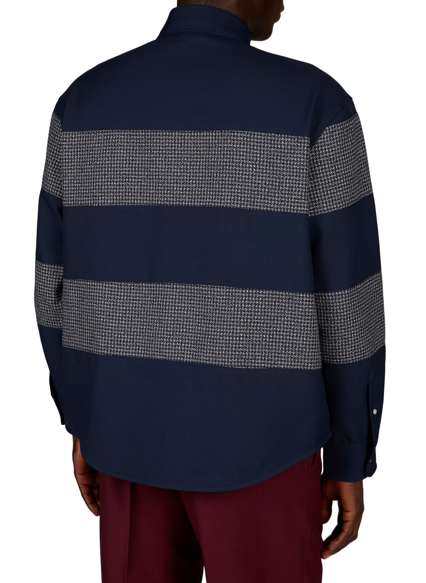 Straight-cut printed polo shirt DROLE DE MONSIEUR Blue