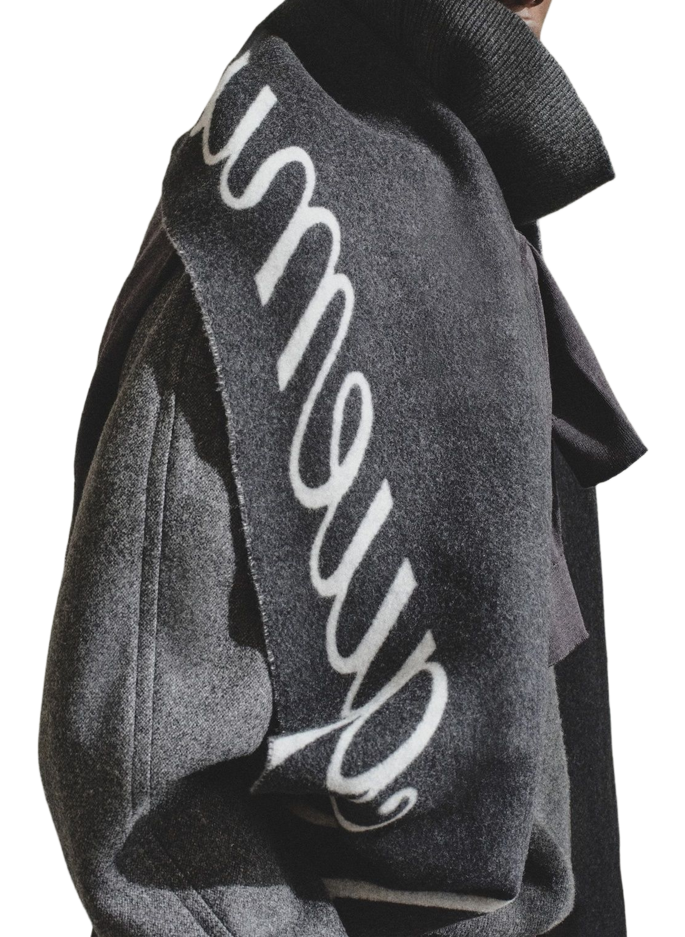 L'écharpe Atelier en laine JACQUEMUS Grey