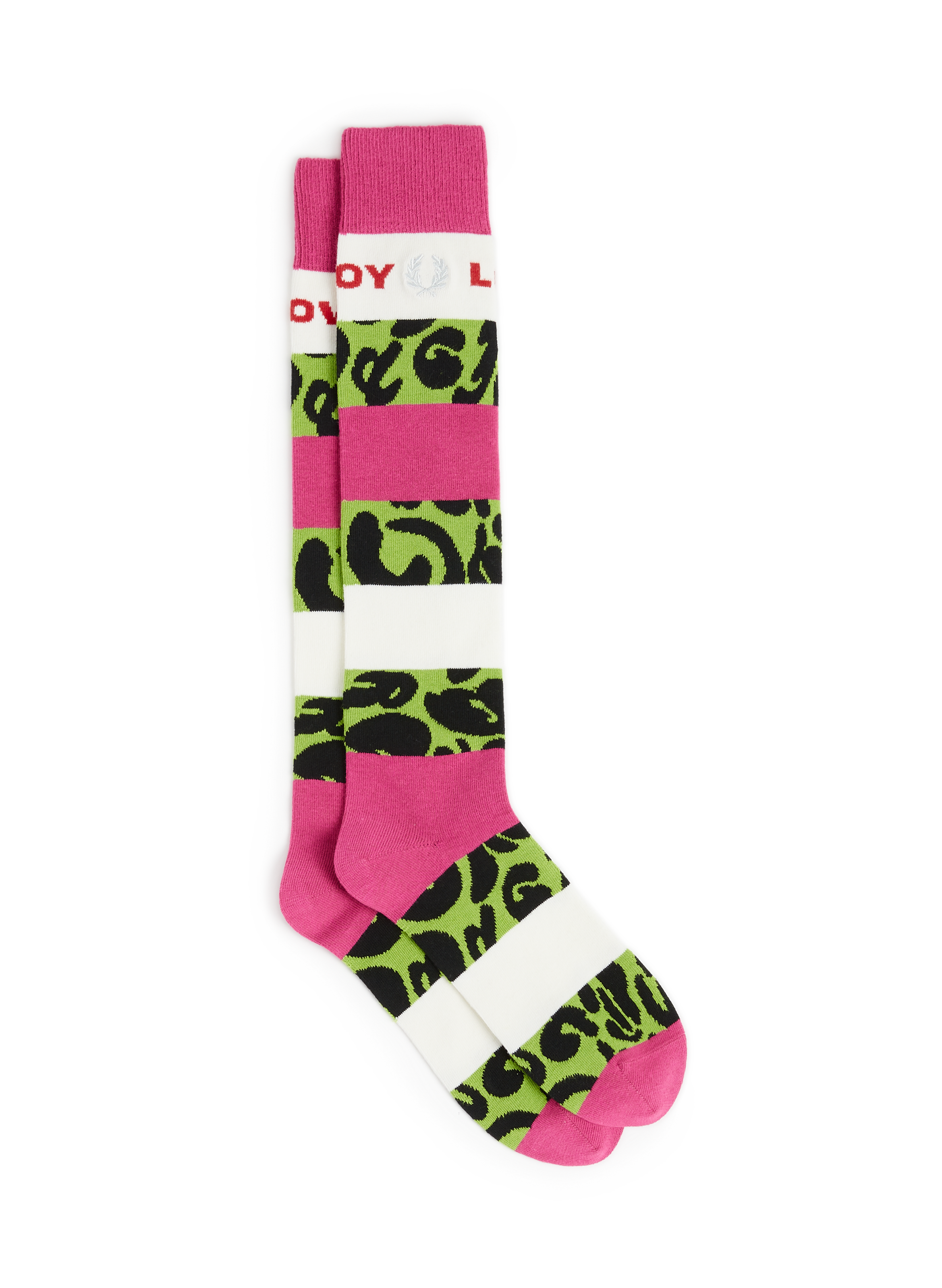 Chaussettes à rayures imprimées