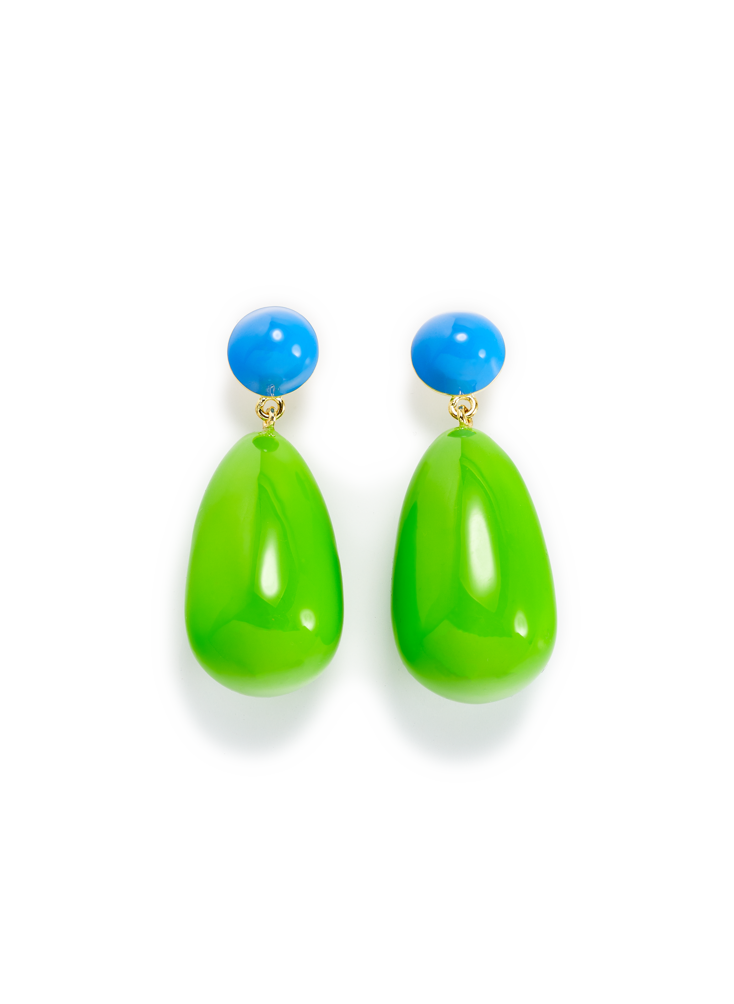 ESHVI Boucles d'oreille pendantes Vert