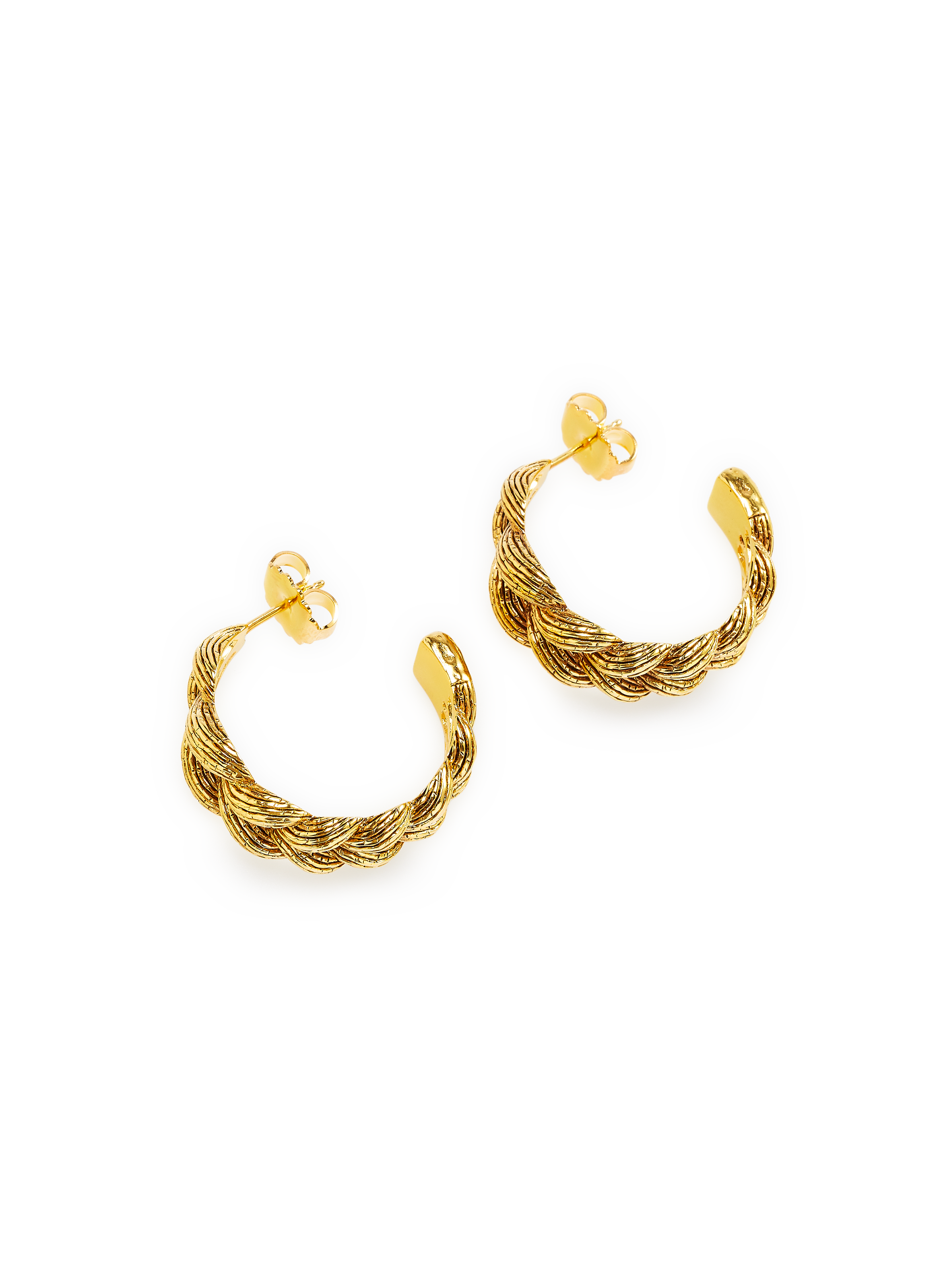 Boucles d'oreille en métal doré