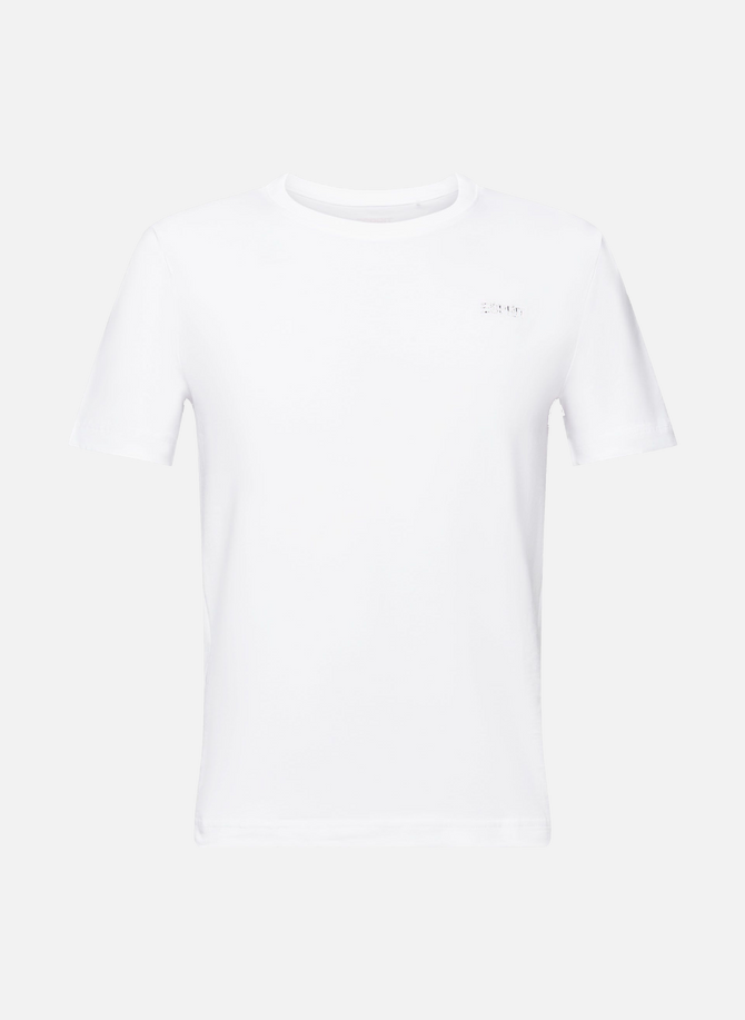 Patchwork-effect cotton T-shirt ESPRIT