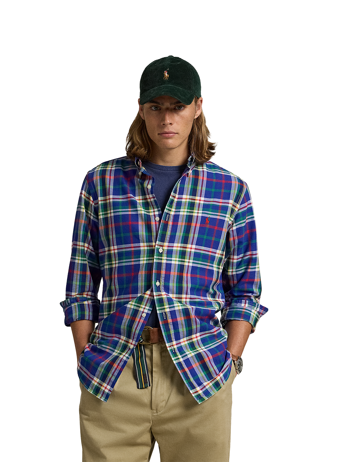 POLO RALPH LAUREN Chemise à carreaux  Bleu