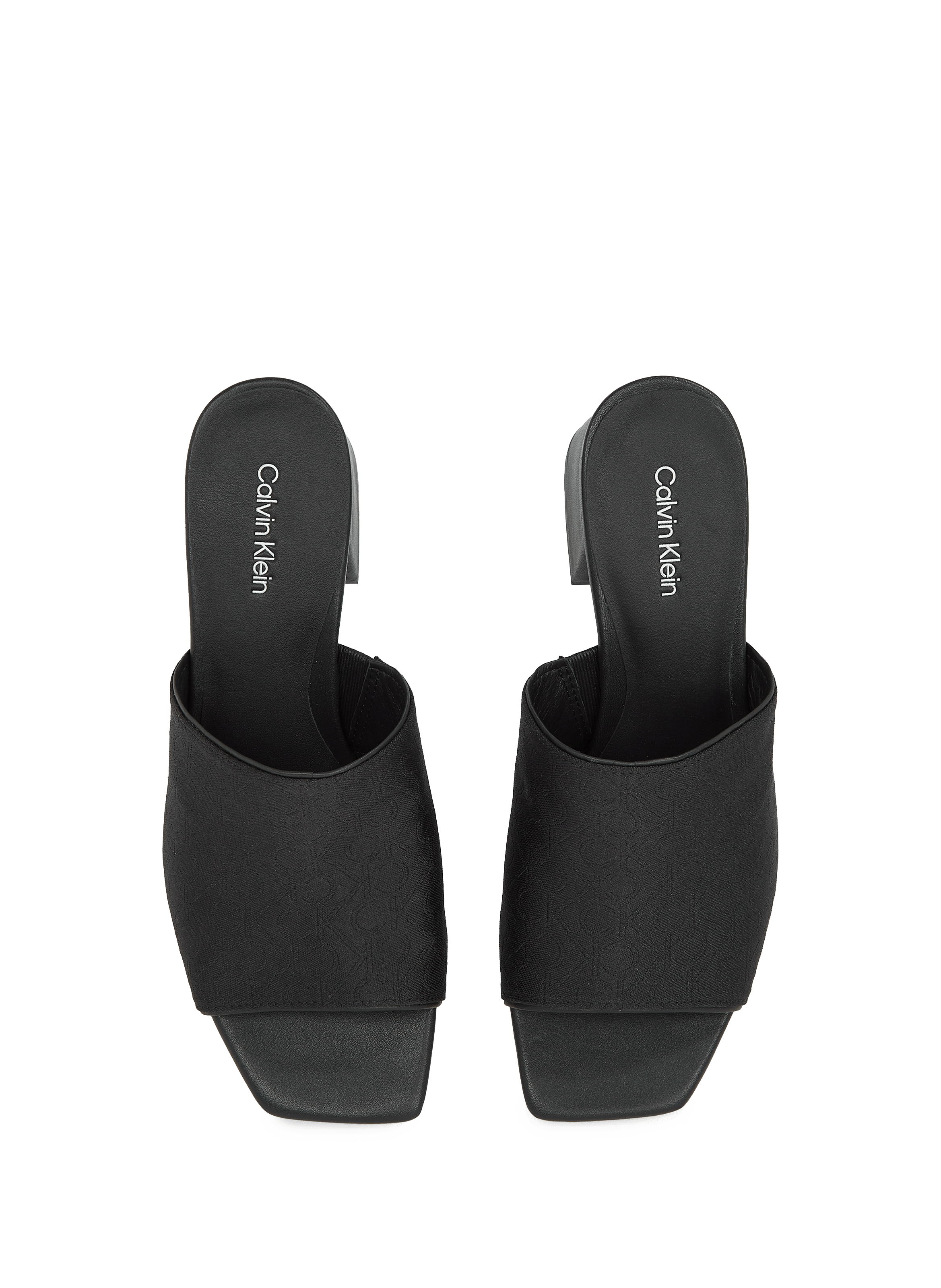 Mules à logo CALVIN KLEIN Noir