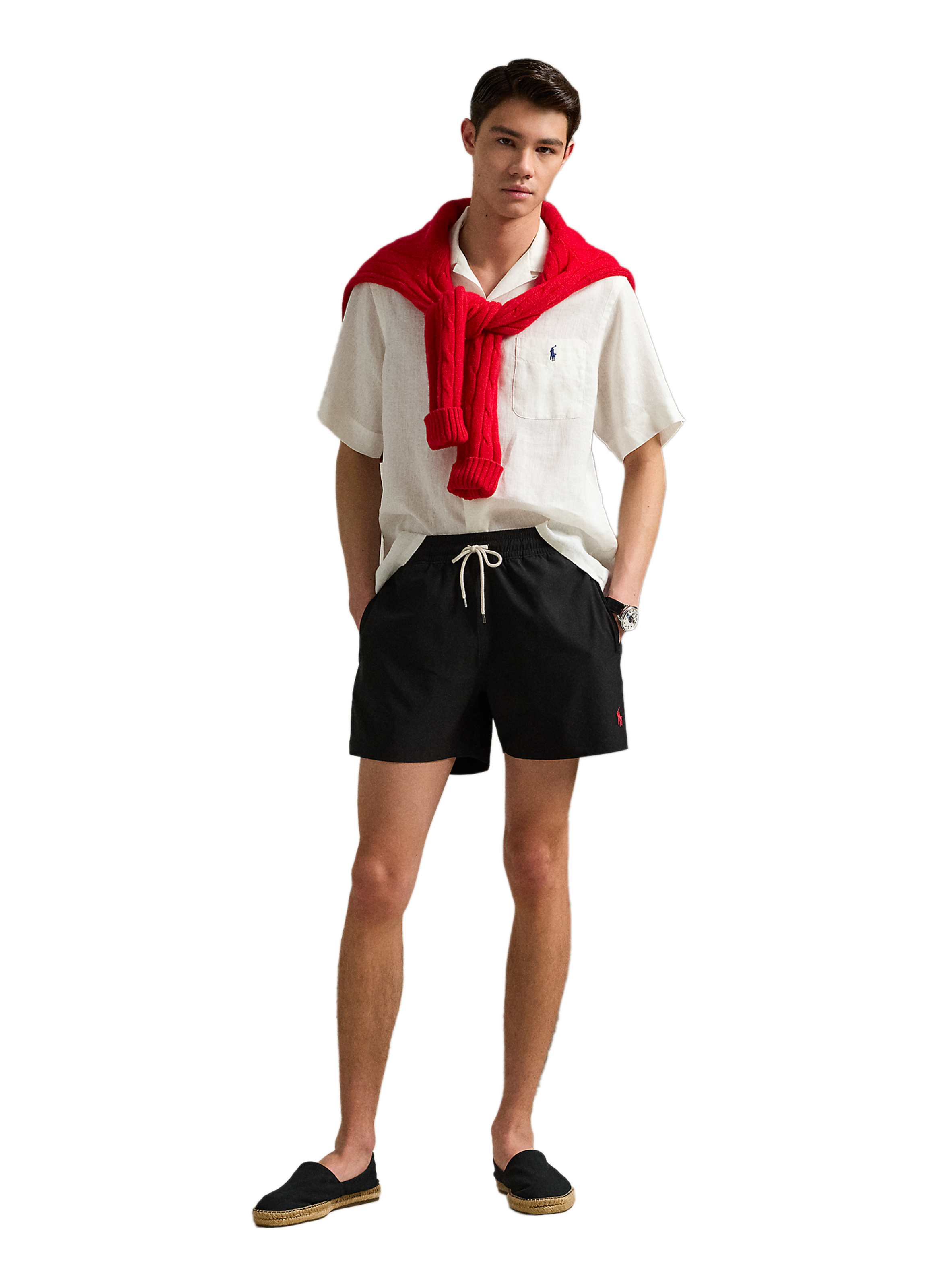 Short de bain uni POLO RALPH LAUREN Noir