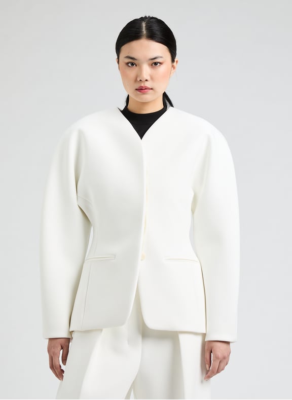Veste Ovalo Blanc by JACQUEMUS JACQUEMUS Veste Ovalo Blanc