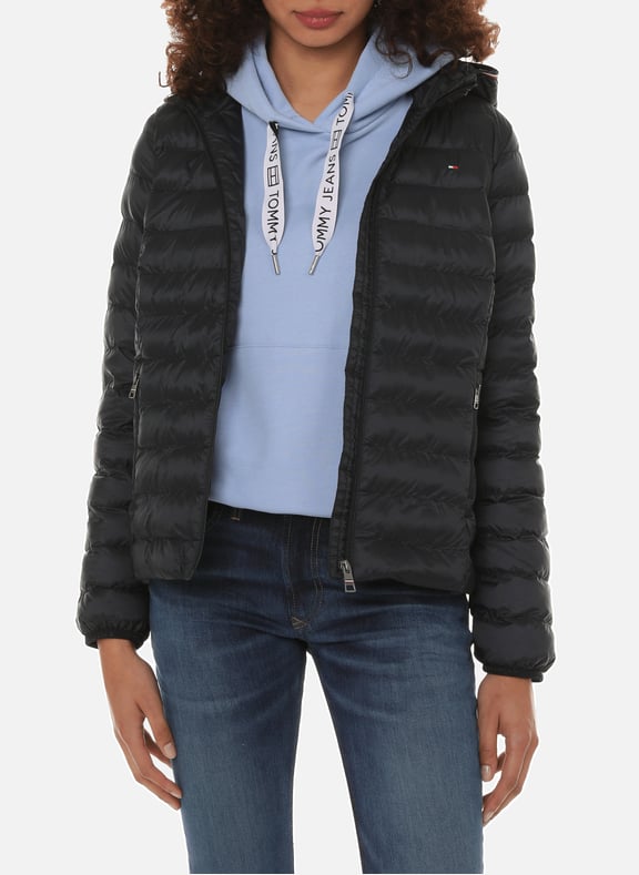 Down jacket with logo Blue by TOMMY HILFIGER TOMMY HILFIGER Down jacket with logo Blue
