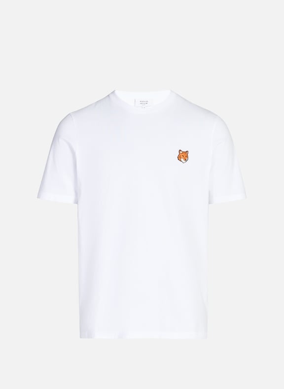 T-shirt en coton Fox Regular Blanc by MAISON KITSUNÉ MAISON KITSUNÉ T-shirt en coton Fox Regular Blanc