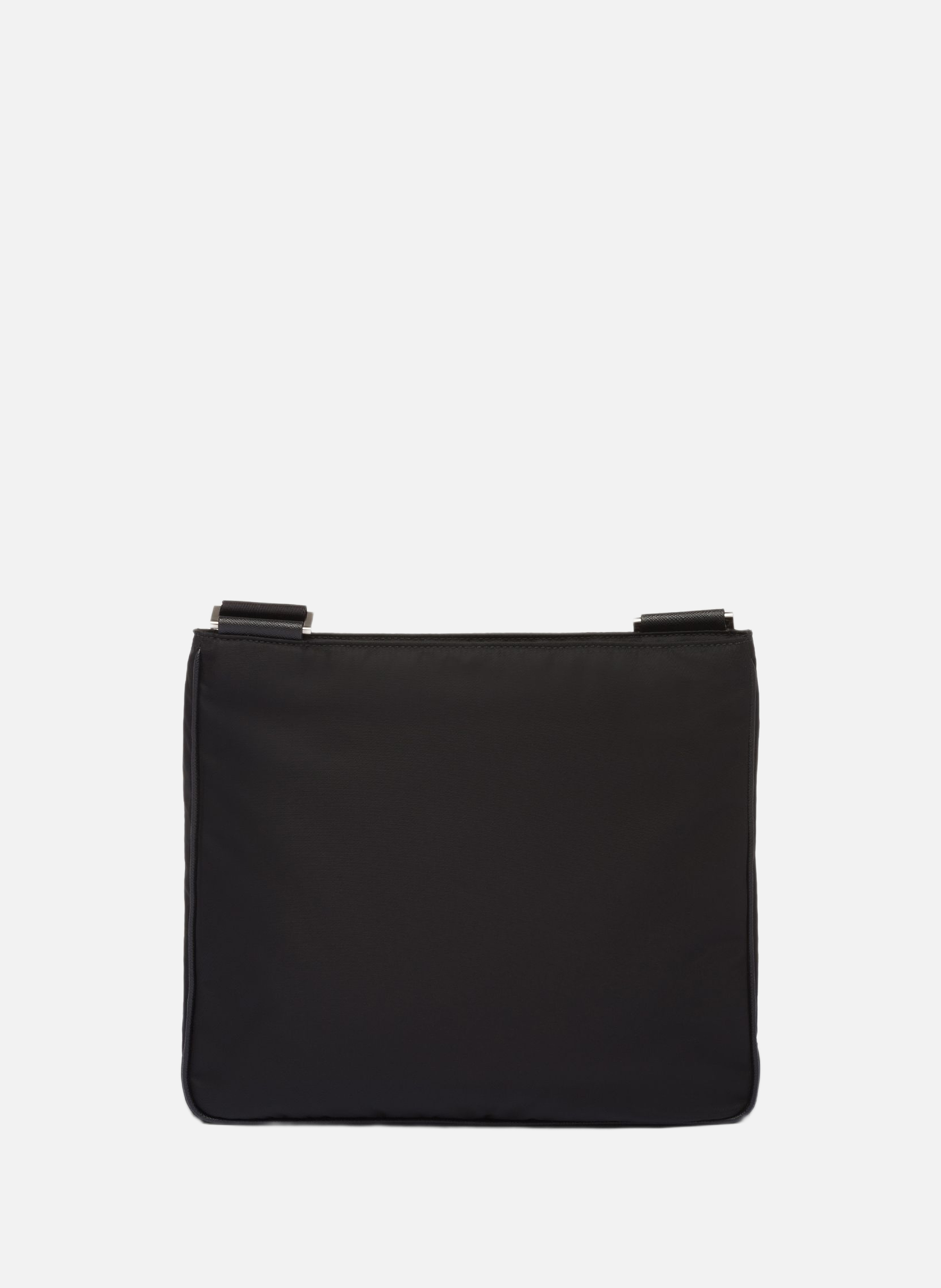 Sac porté épaule en re-nylon et saffiano PRADA Noir