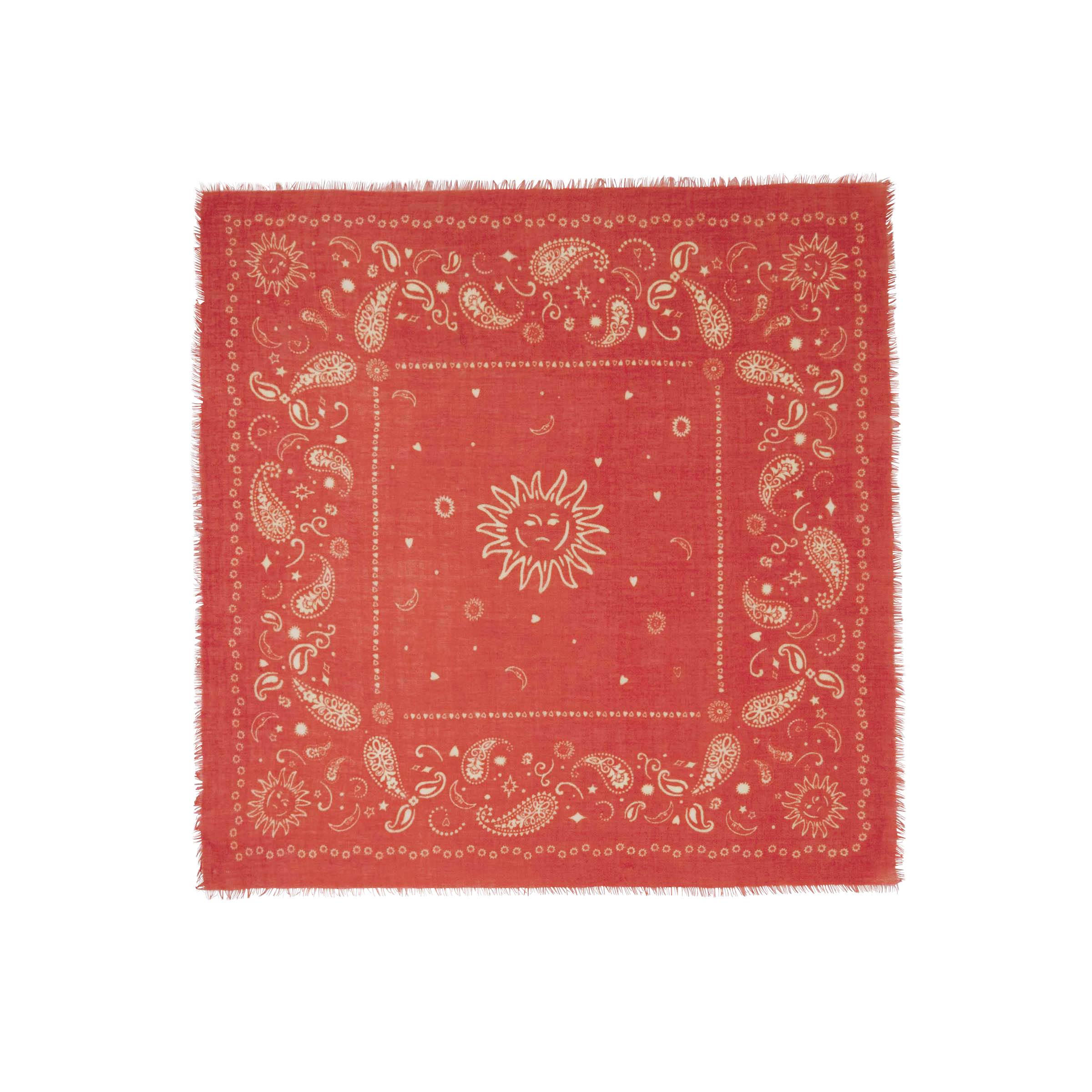 BILLYBELT Petit foulard en laine alice Rouge