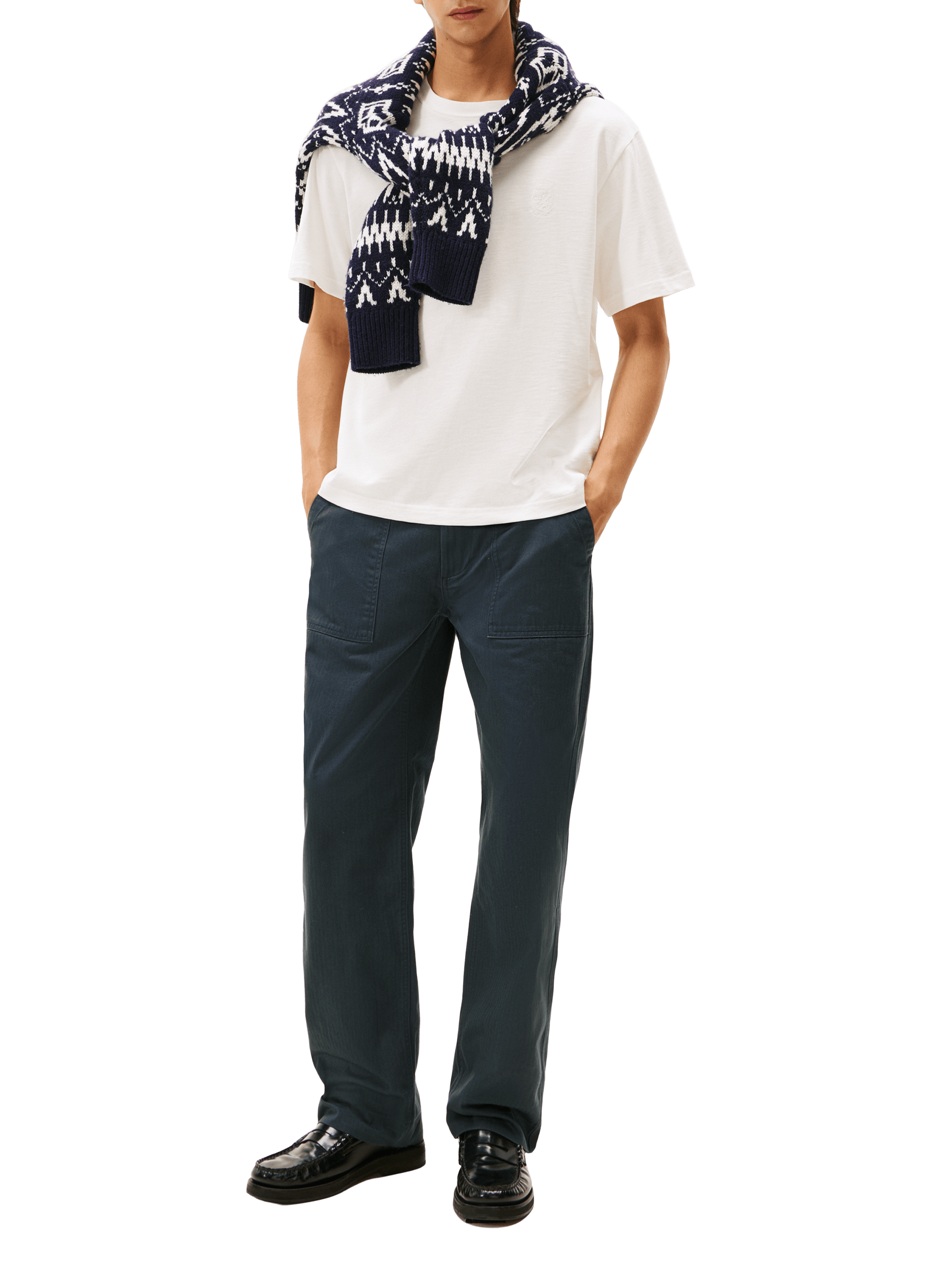 Cotton round-neck T-shirt TOMMY HILFIGER White