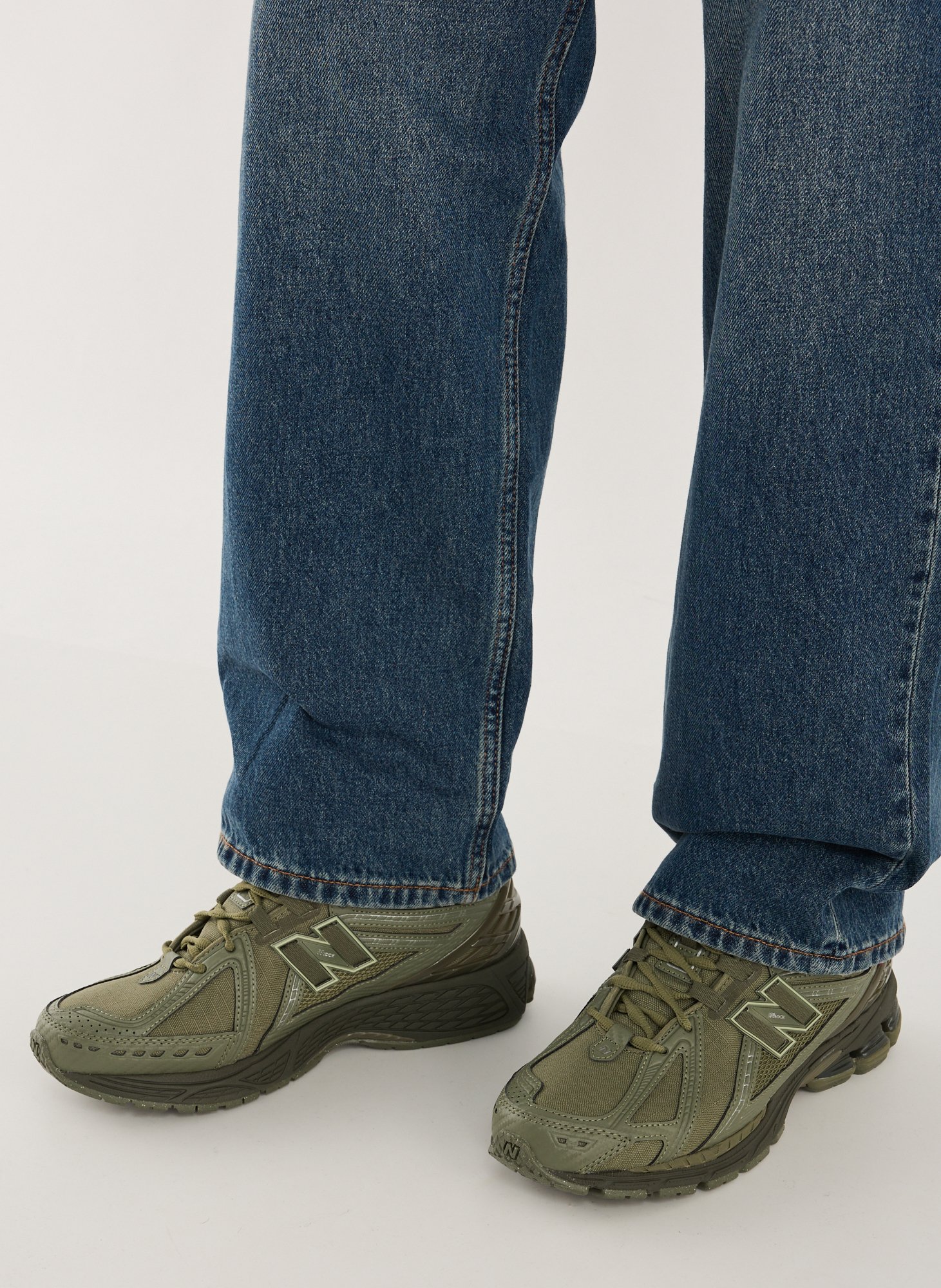 Two-tone serrated sole sneakers NEW BALANCE Khaki