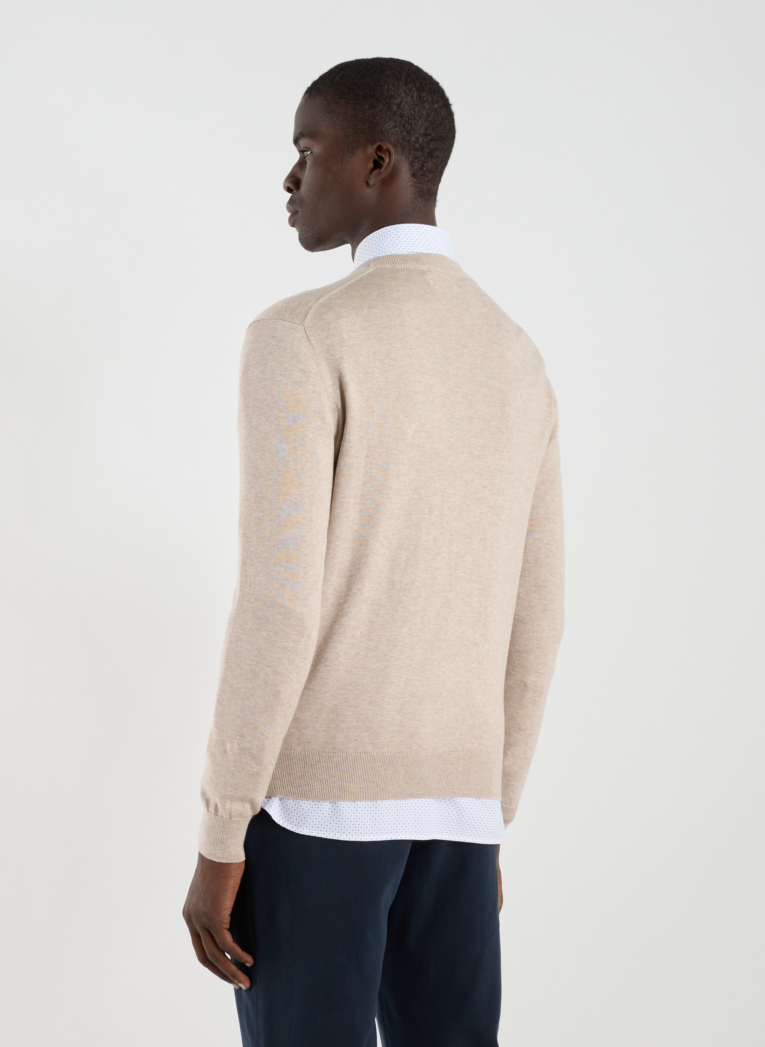 Cotton jumper HACKETT Beige