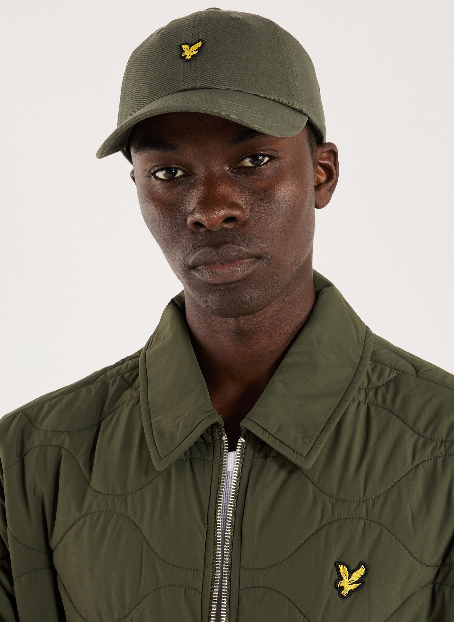 Embroidered cotton baseball cap LYLE &amp; SCOTT Grey