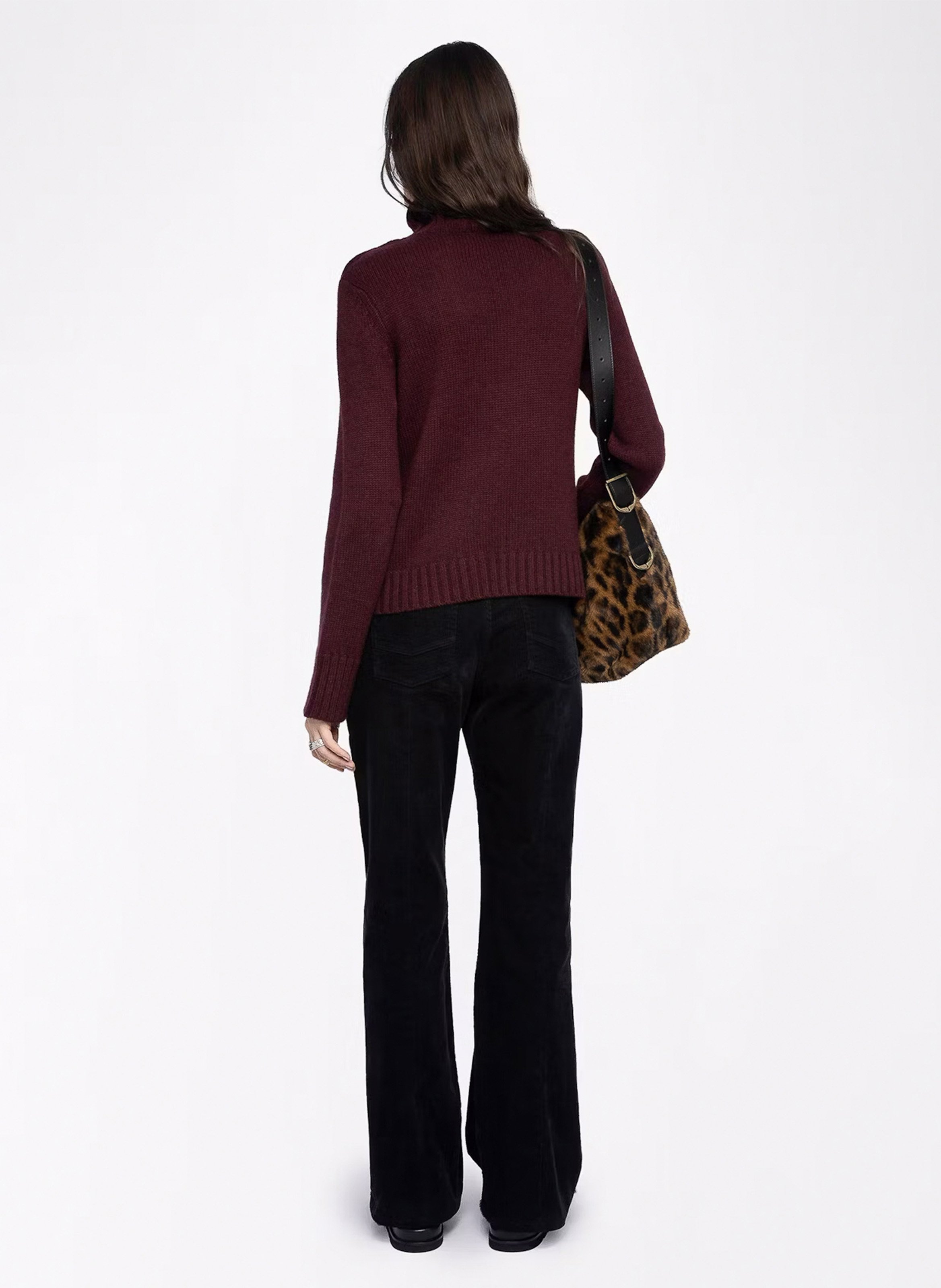 Pull col montant en cachemire nalma ZADIG&VOLTAIRE Violet