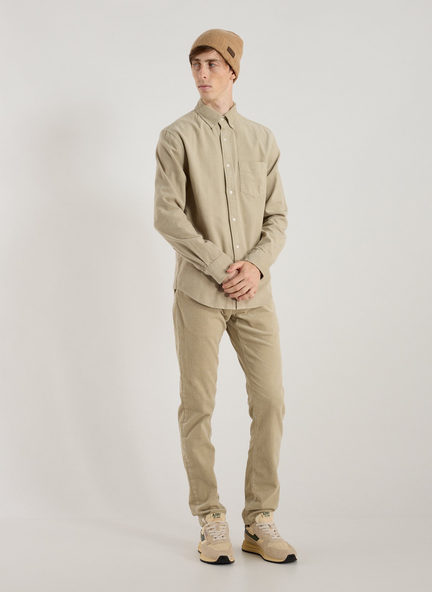 American collar cotton shirt GANT Beige