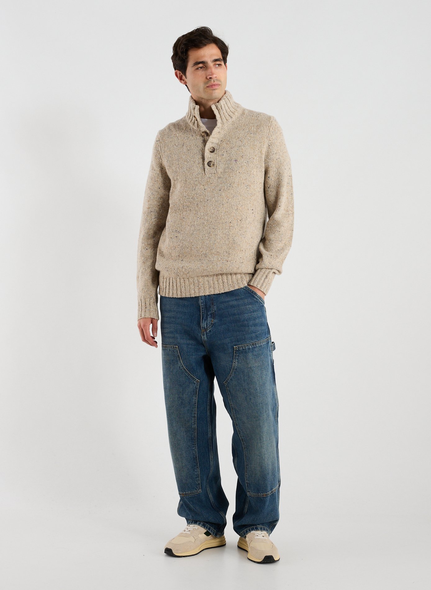 Pull en laine mélangée EDEN PARK Beige