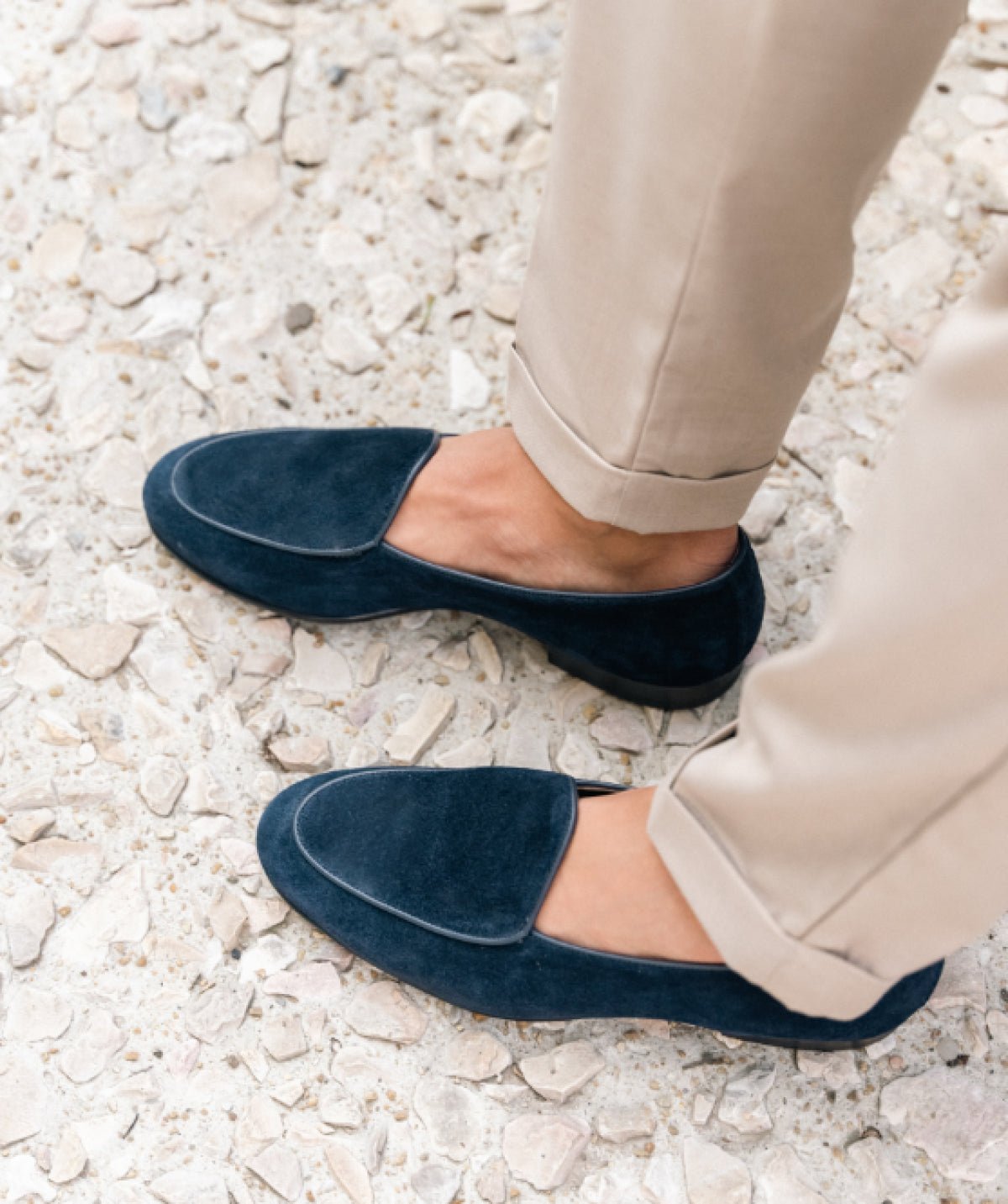 Mocassin daim douglas FINSBURY Bleu