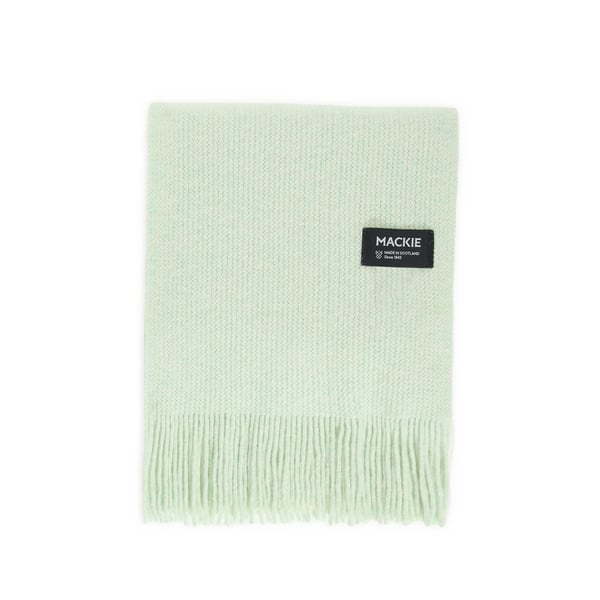Echarpe bords frangés en laine et angora Echarpe bords frangés en laine et angora
