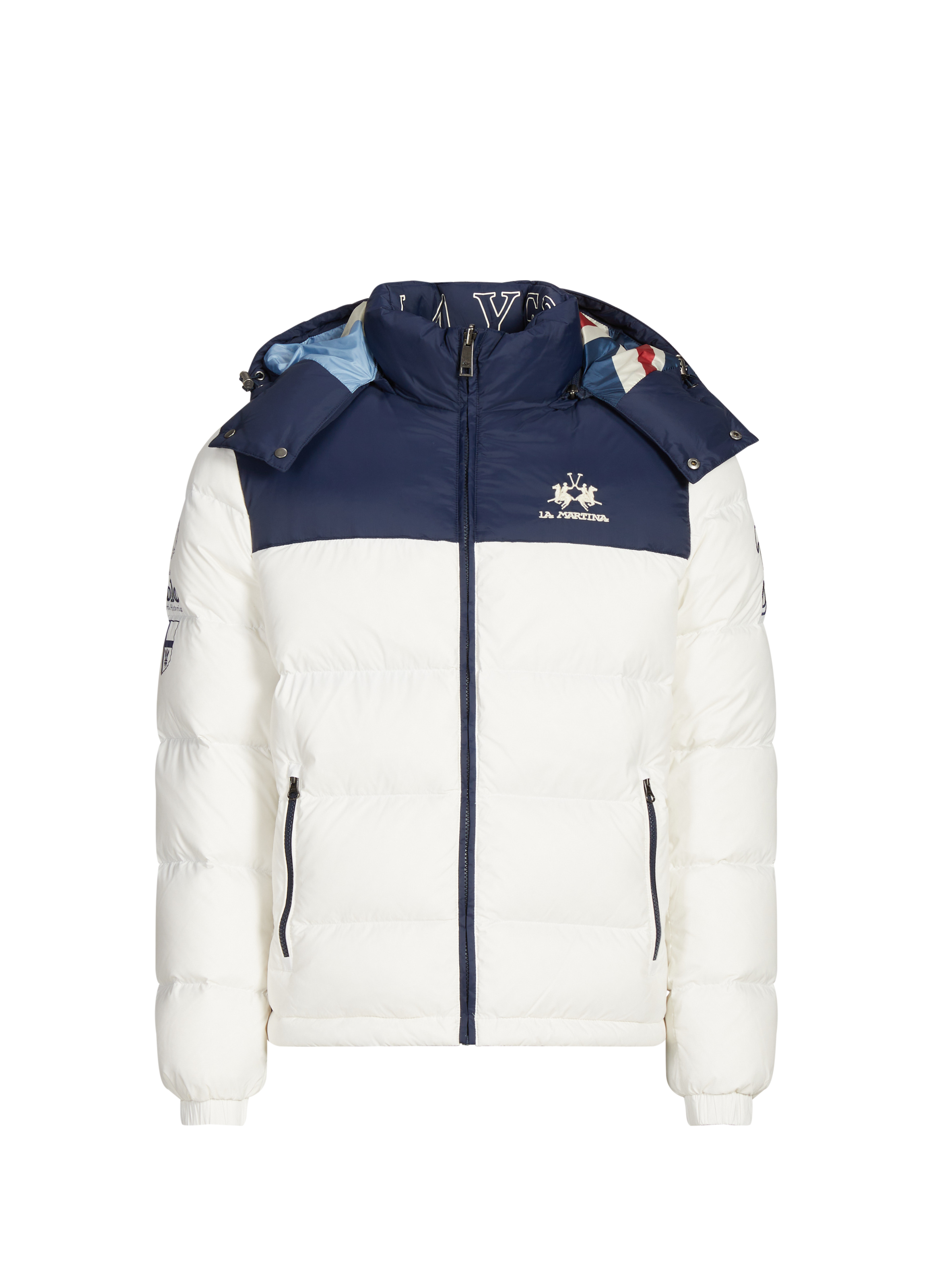 LA MARTINA Reversible jacket with removable hood Multicolour