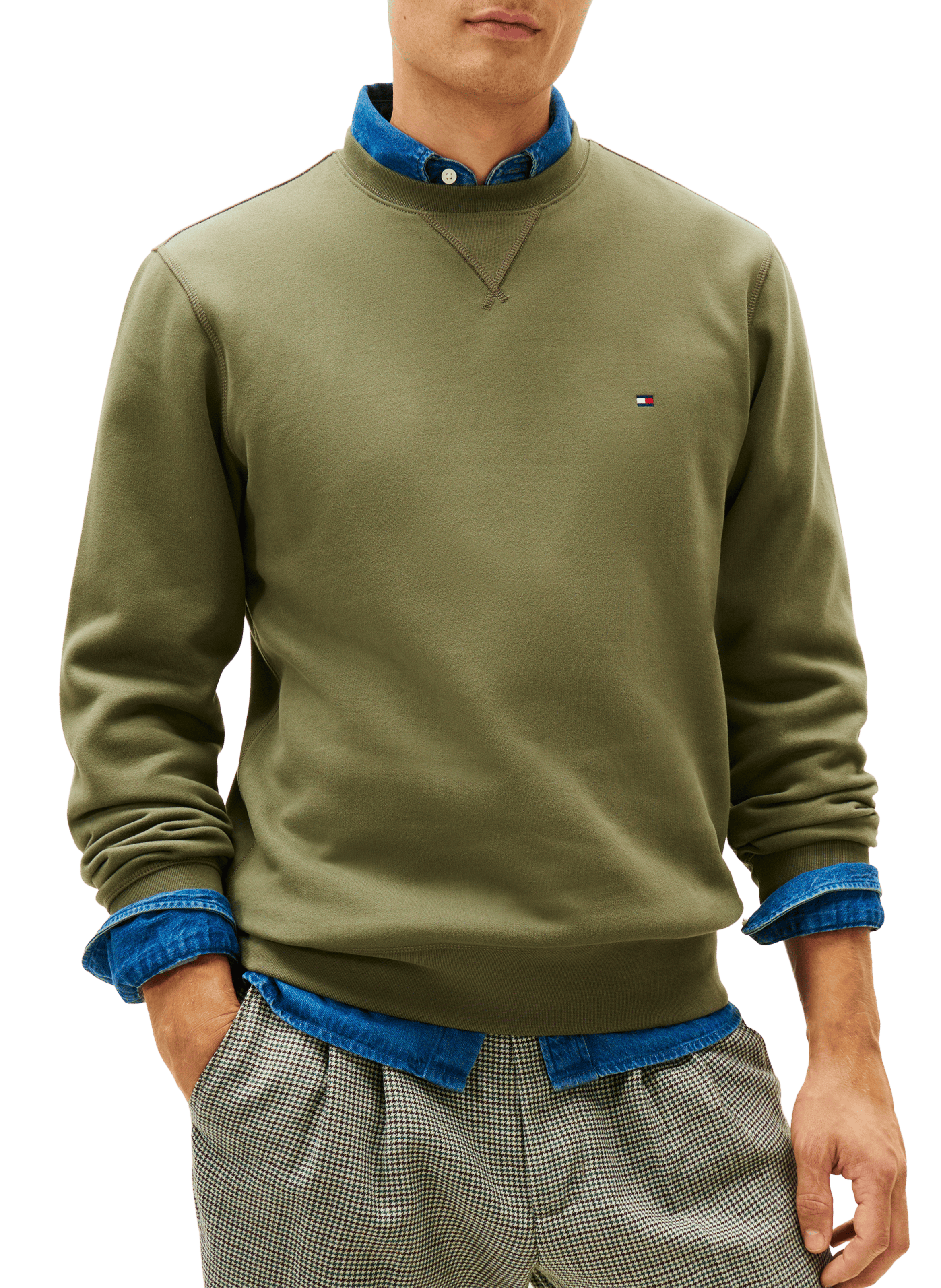 TOMMY HILFIGER Cotton sweatshirt Green
