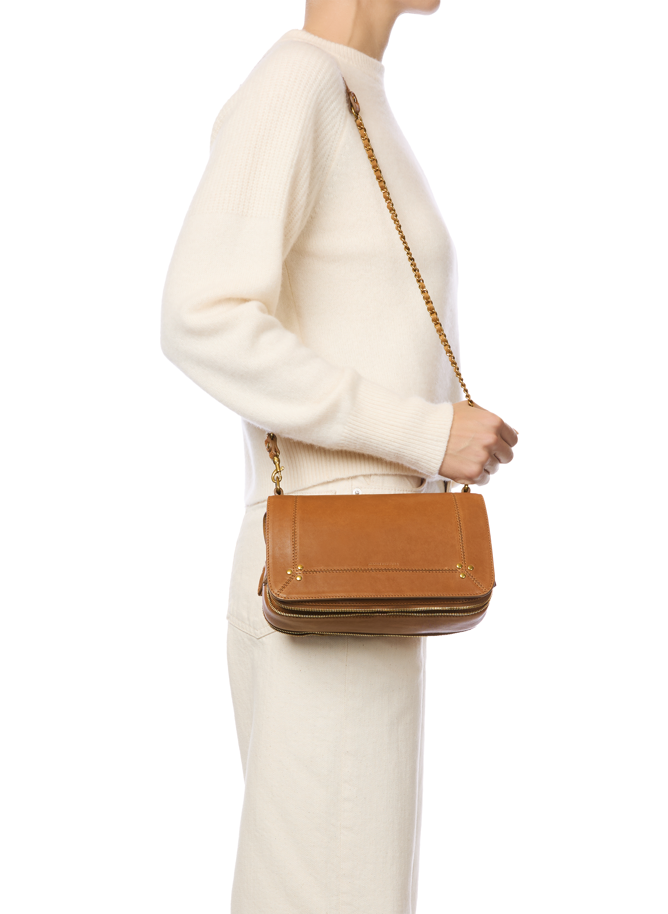 Bobi crocodile-effect bag JÉRÔME DREYFUSS Brown