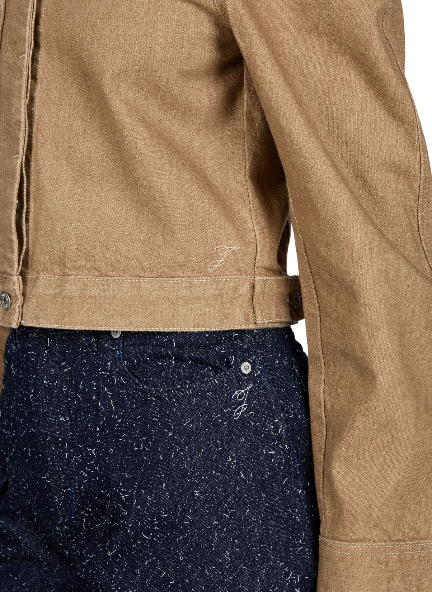 The Ovalo short cargo jacket in cotton JACQUEMUS Beige