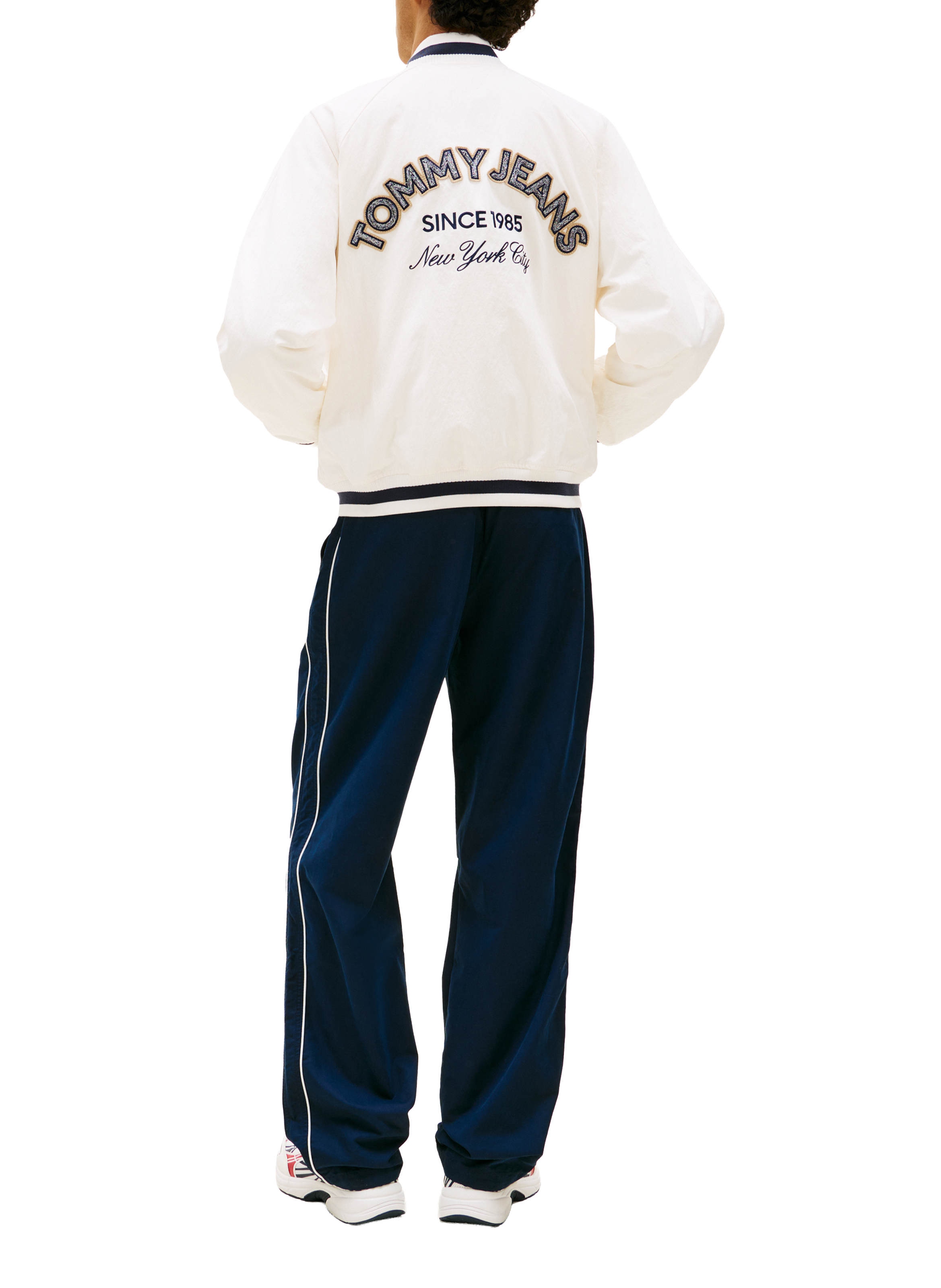 Embroidered brand jacket TOMMY HILFIGER Beige