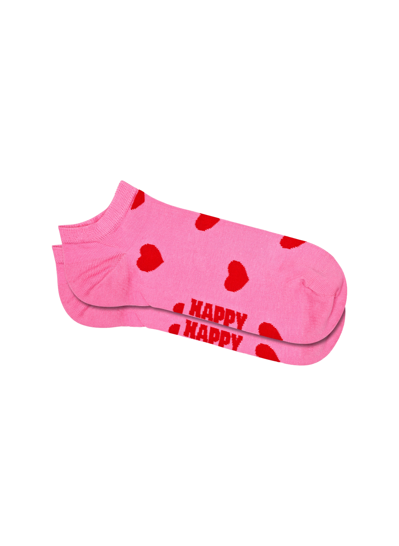 Chaussettes basses imprimées en coton HAPPY SOCKS Rose