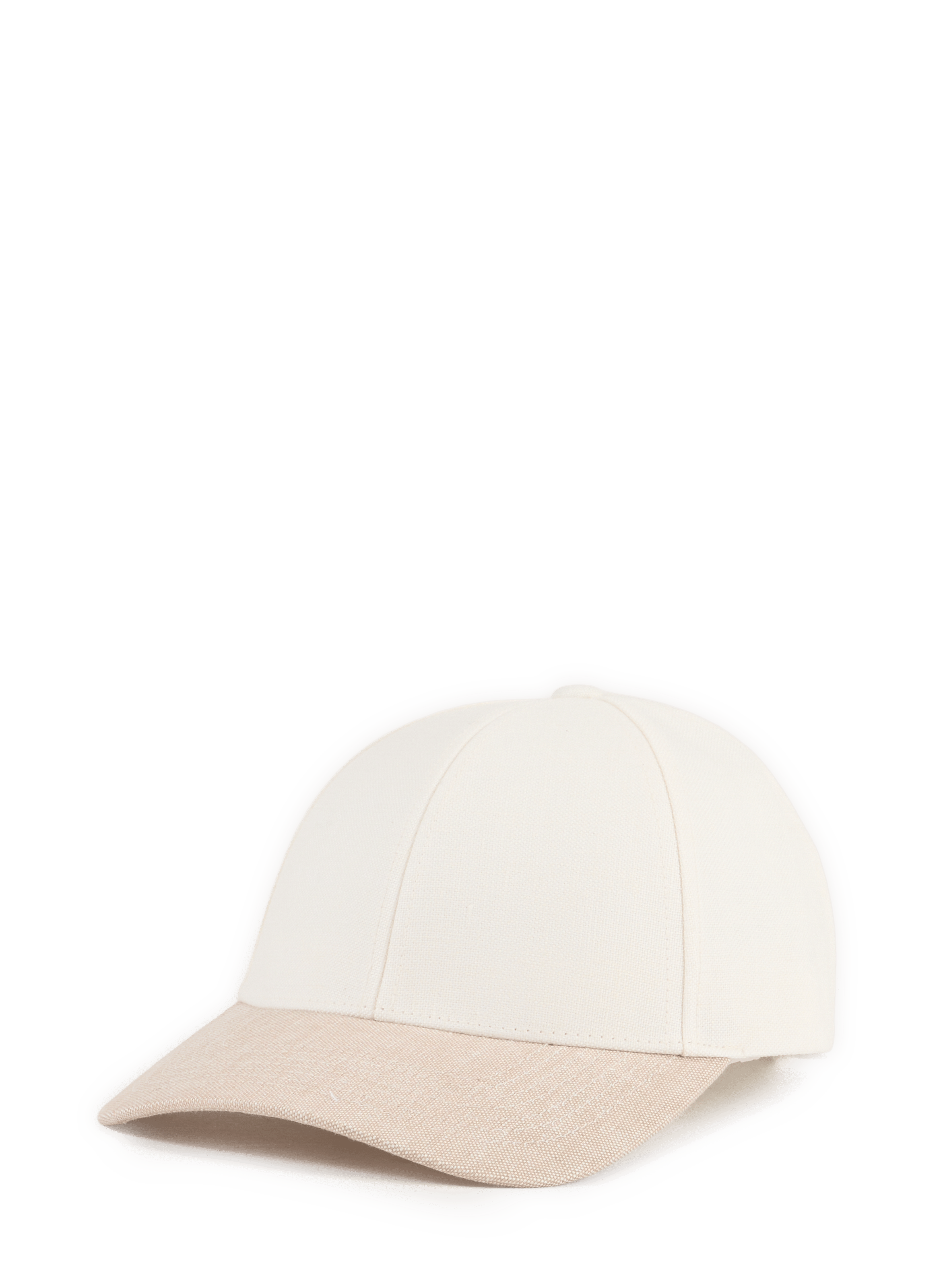 Linen baseball cap VARSITY Beige