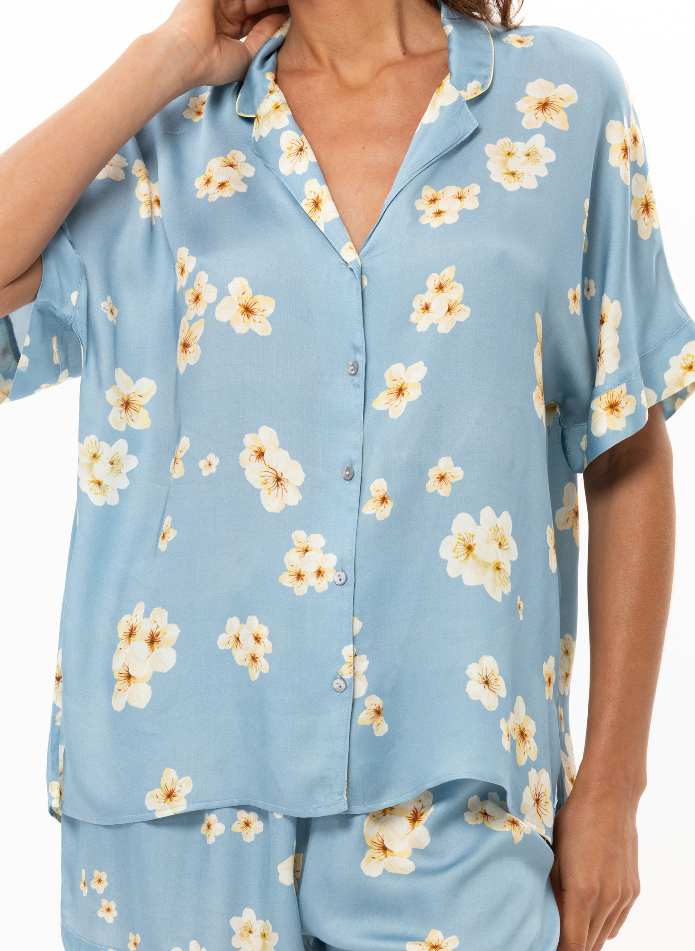 Pyjama short en viscose eden 200 LE CHAT Multicolore