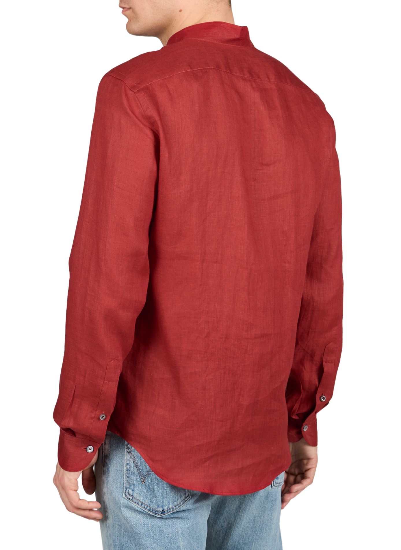 Chemise droite en lin VAN LAACK Rouge