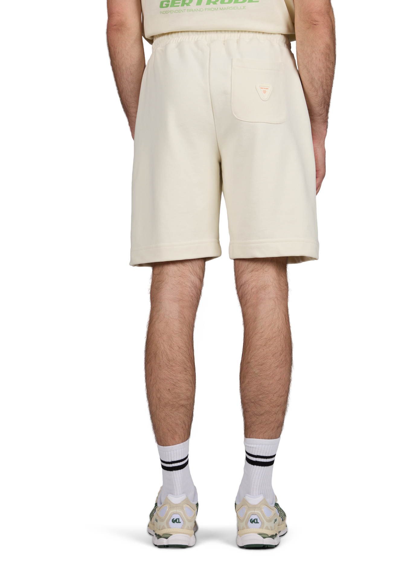 Short Yann uni en coton mélangé GERTRUDE ET GASTON Beige