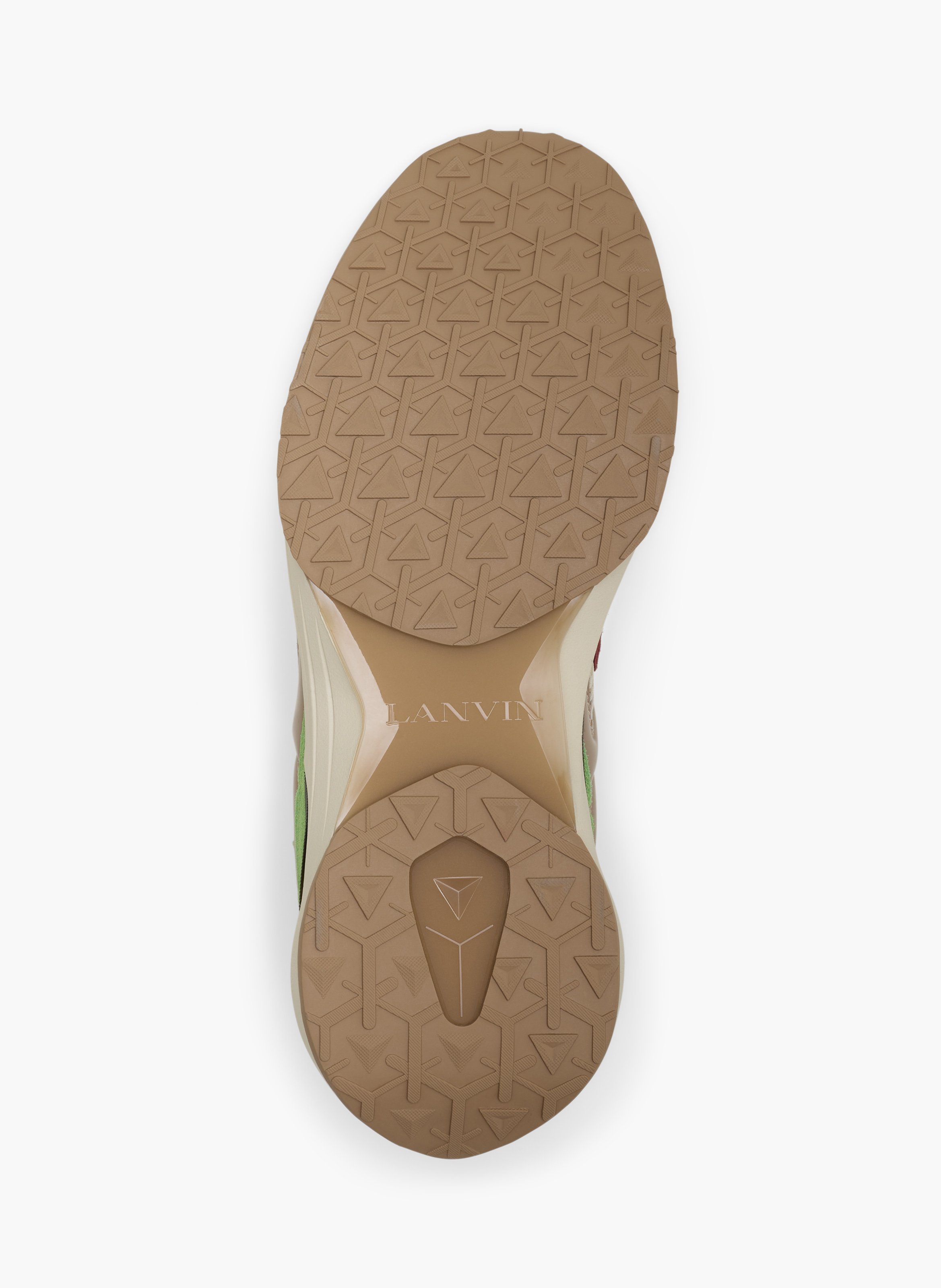 Sneakers jla en mesh et cuir métallisé LANVIN Rouge