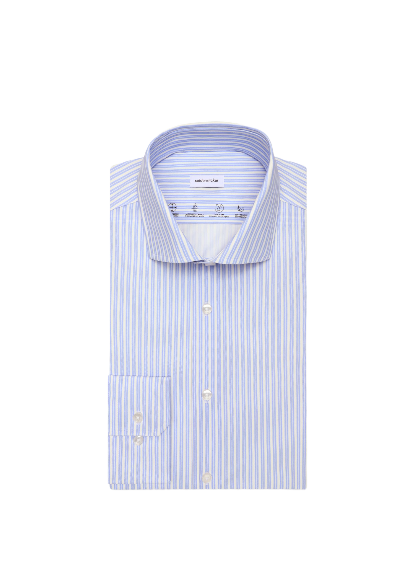 Striped linen shirt SEIDENSTICKER Blue