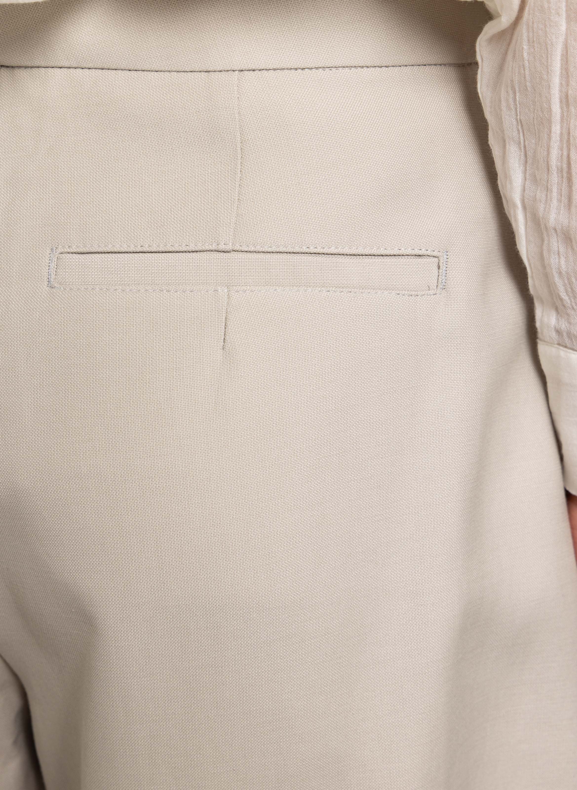 Pantalon taille haute large uni horatio SOEUR Gris