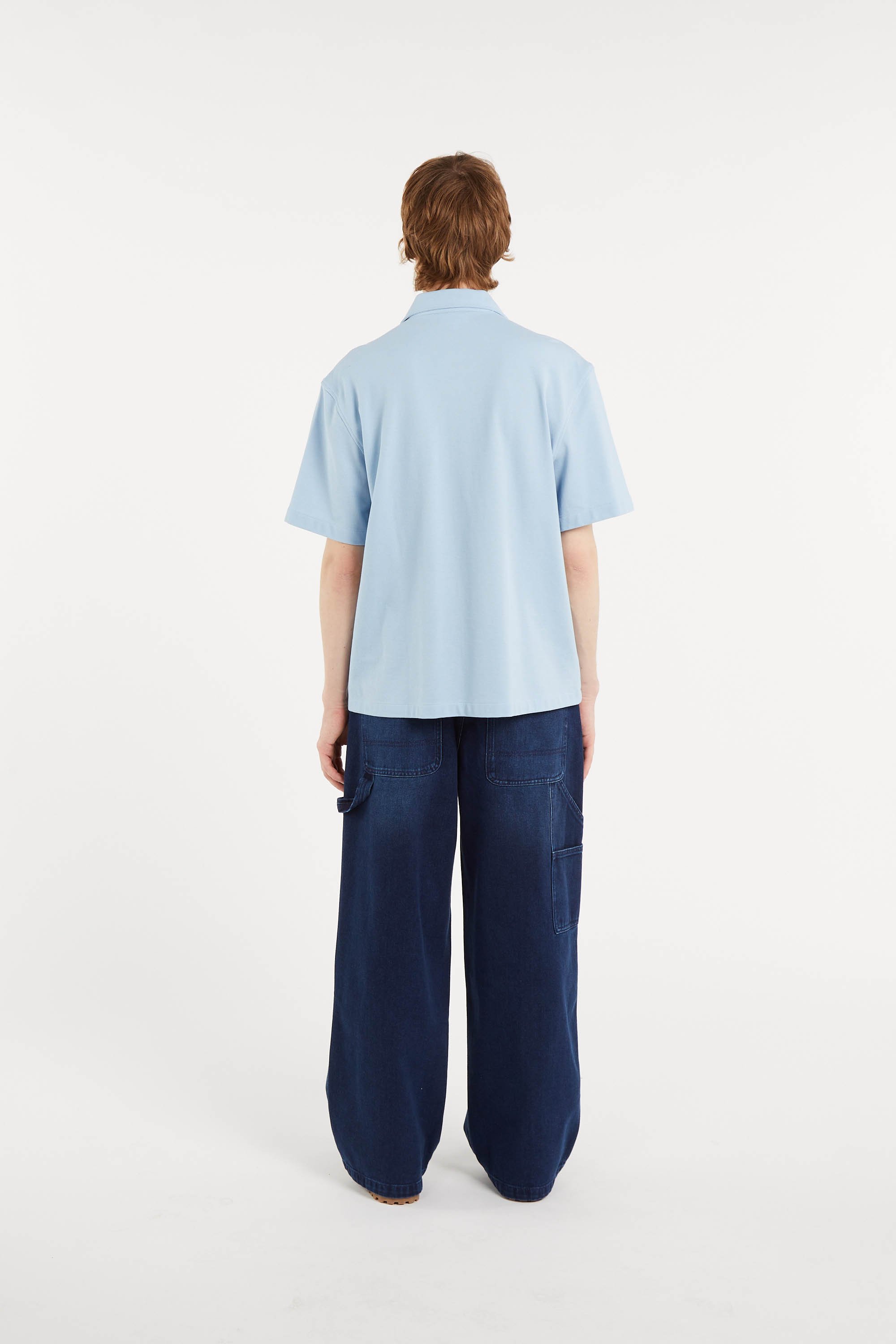 Chemise chemise casual manches co LACOSTE Bleu