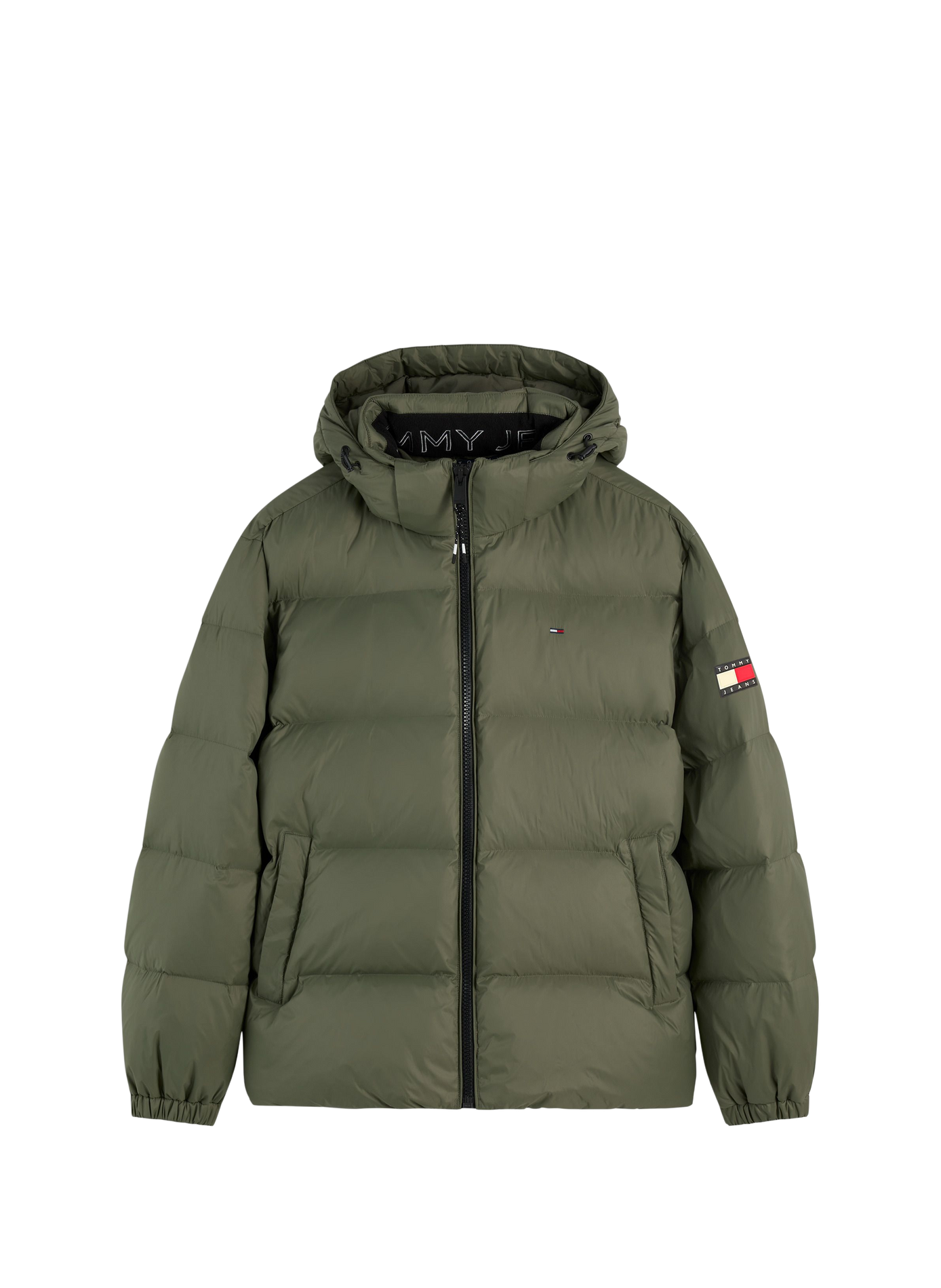 Hooded down jacket TOMMY HILFIGER Khaki