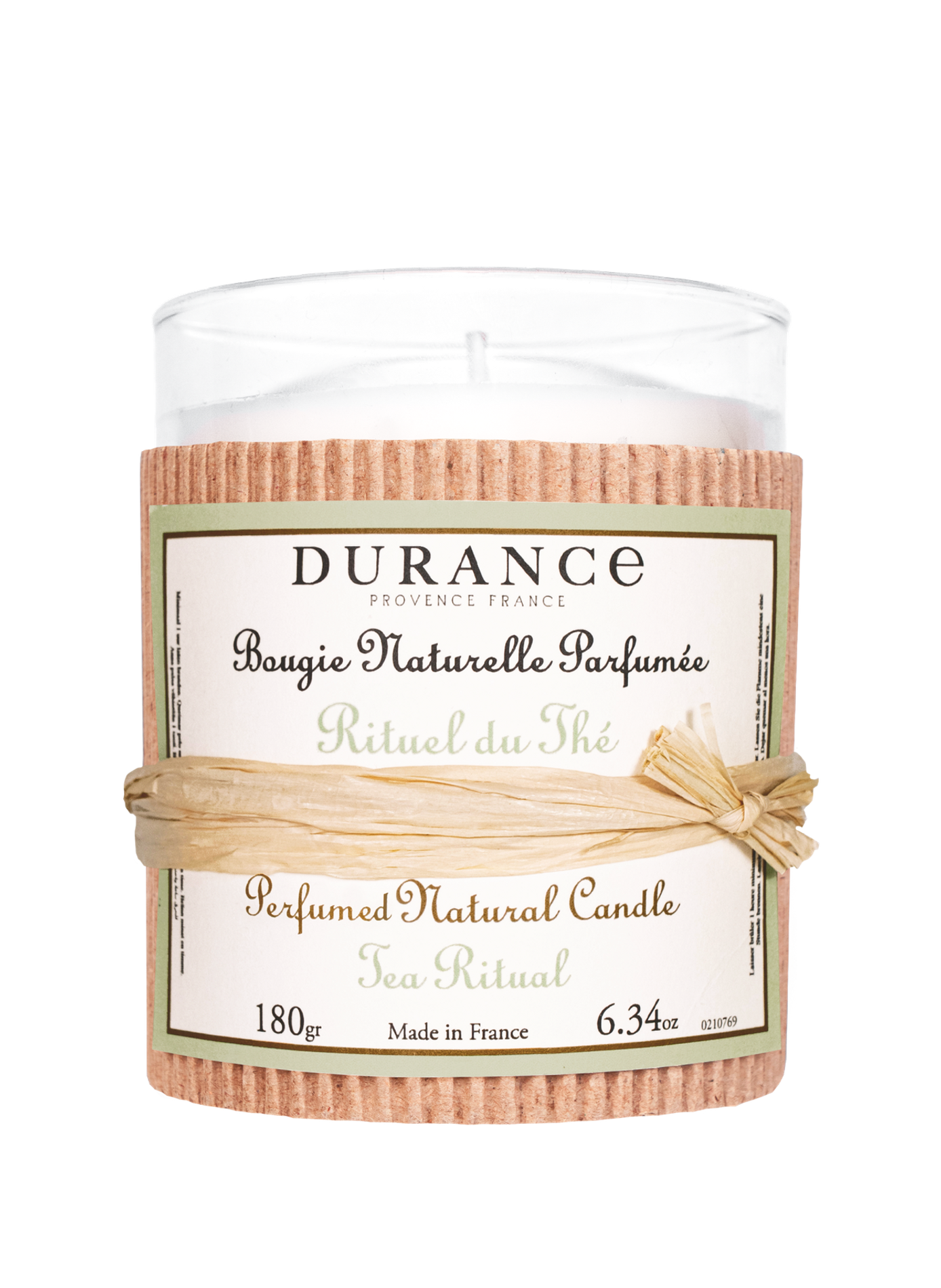 Bougie parfumée Rituel du thé 180g DURANCE Noir