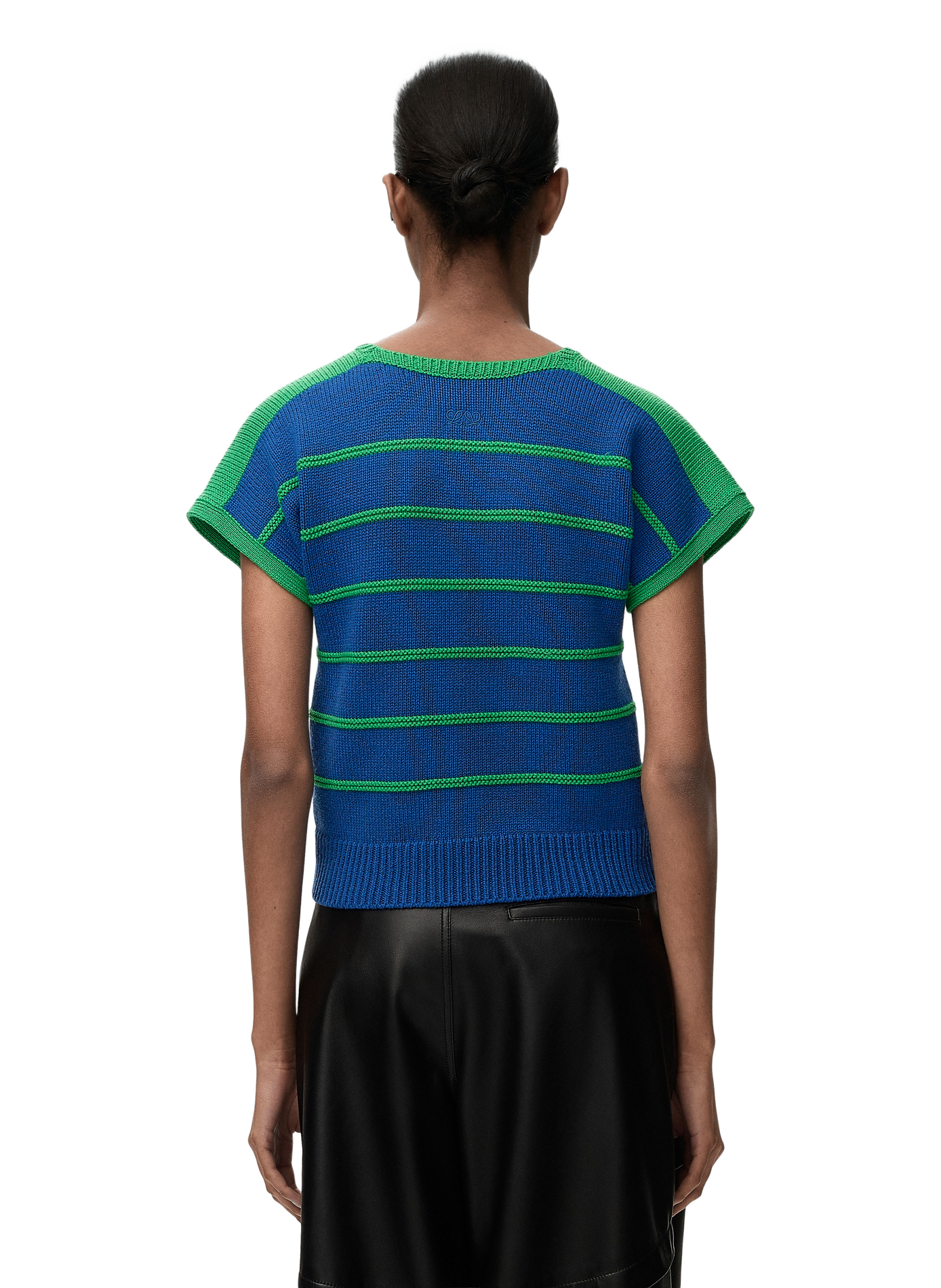 Sleeveless cotton and wool jumper LOEWE Multicolour