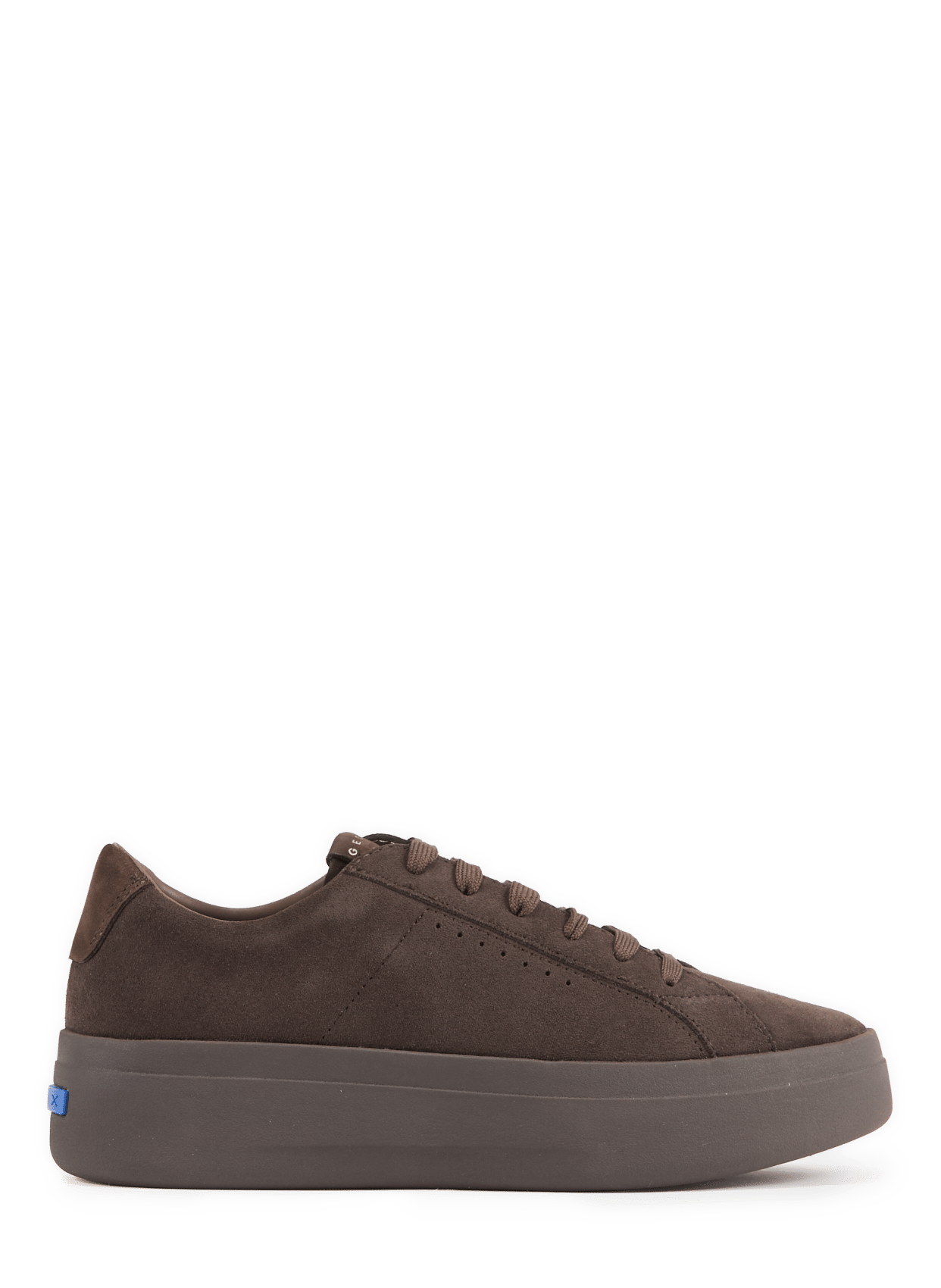 Low-top leather sneakers GEOX Brown