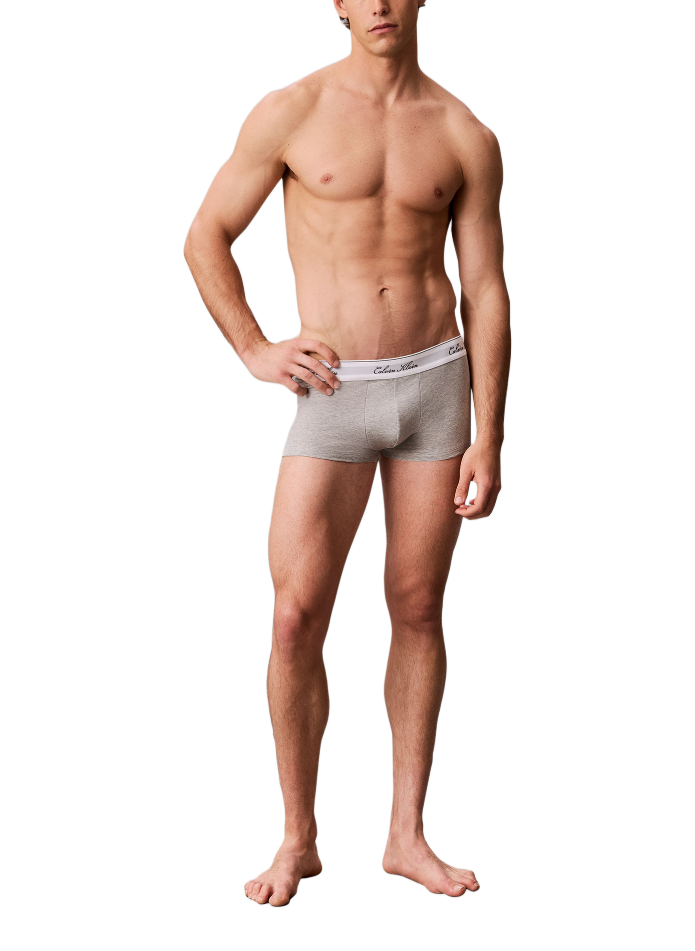 Set aus 3 Boxershorts mit Logo aus Baumwollmischung CALVIN KLEIN Grau