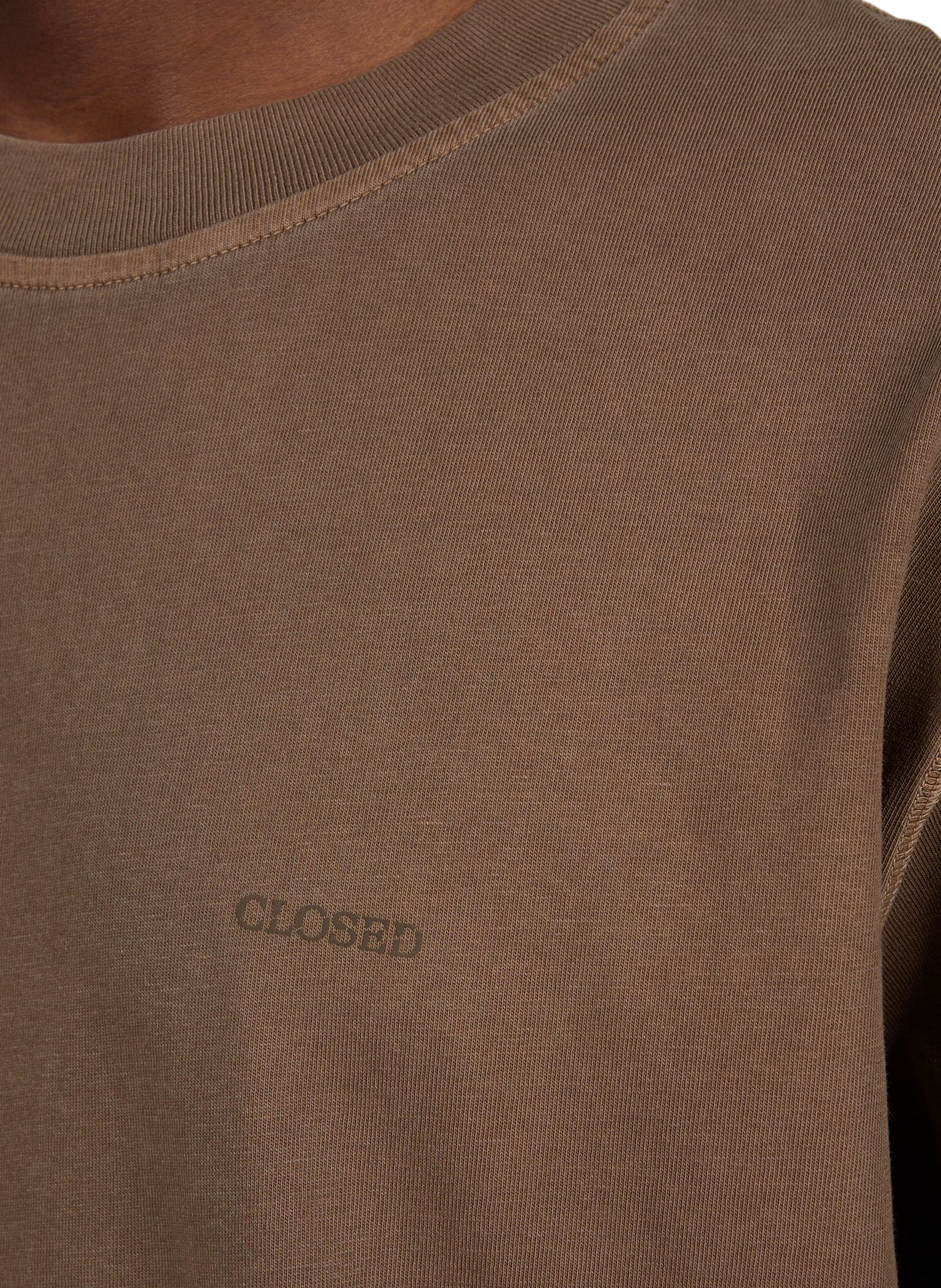 T-shirt met ronde hals CLOSED Bruin
