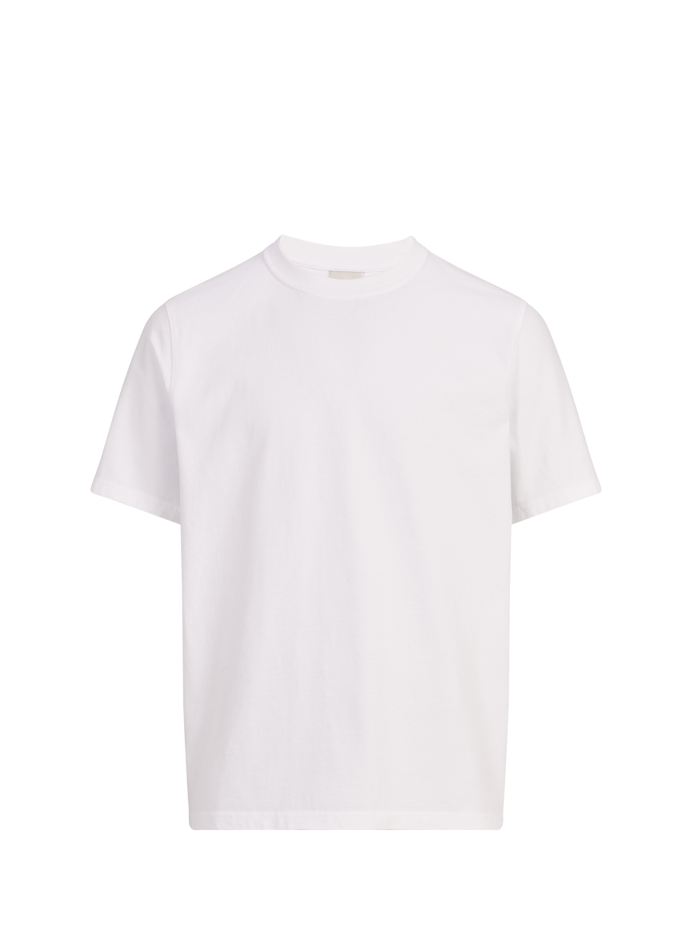 Straight fit round neck printed cotton T-shirt ARTE ANTWERP White